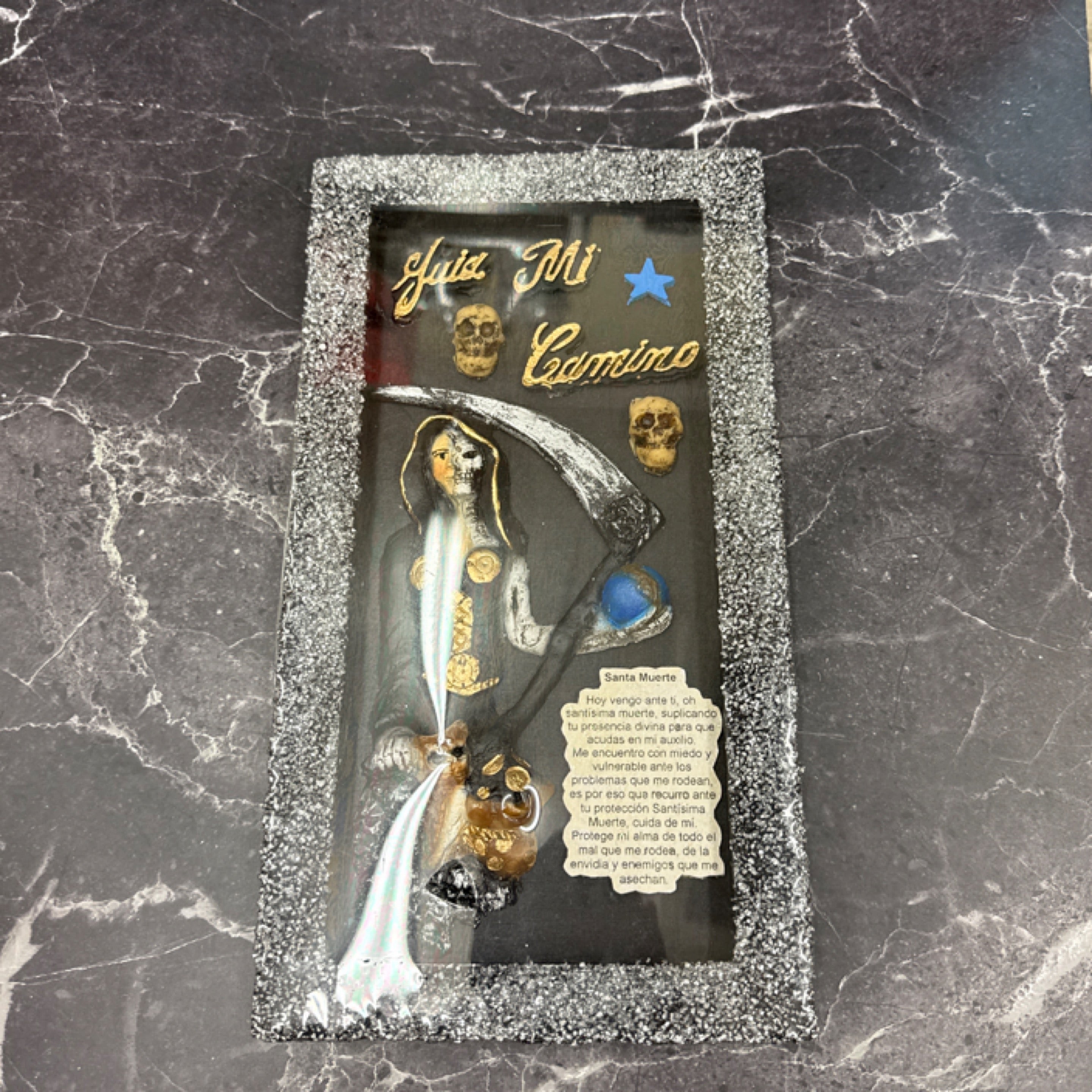 💀 Santa Muerte “Guía Mi Camino” Frame 💀