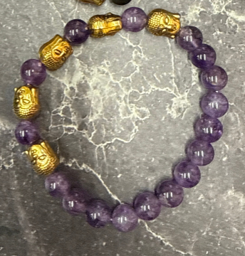 ✨ Gold Buddha Crystal Bracelet Collection – Energy, Balance & Spiritual Protection