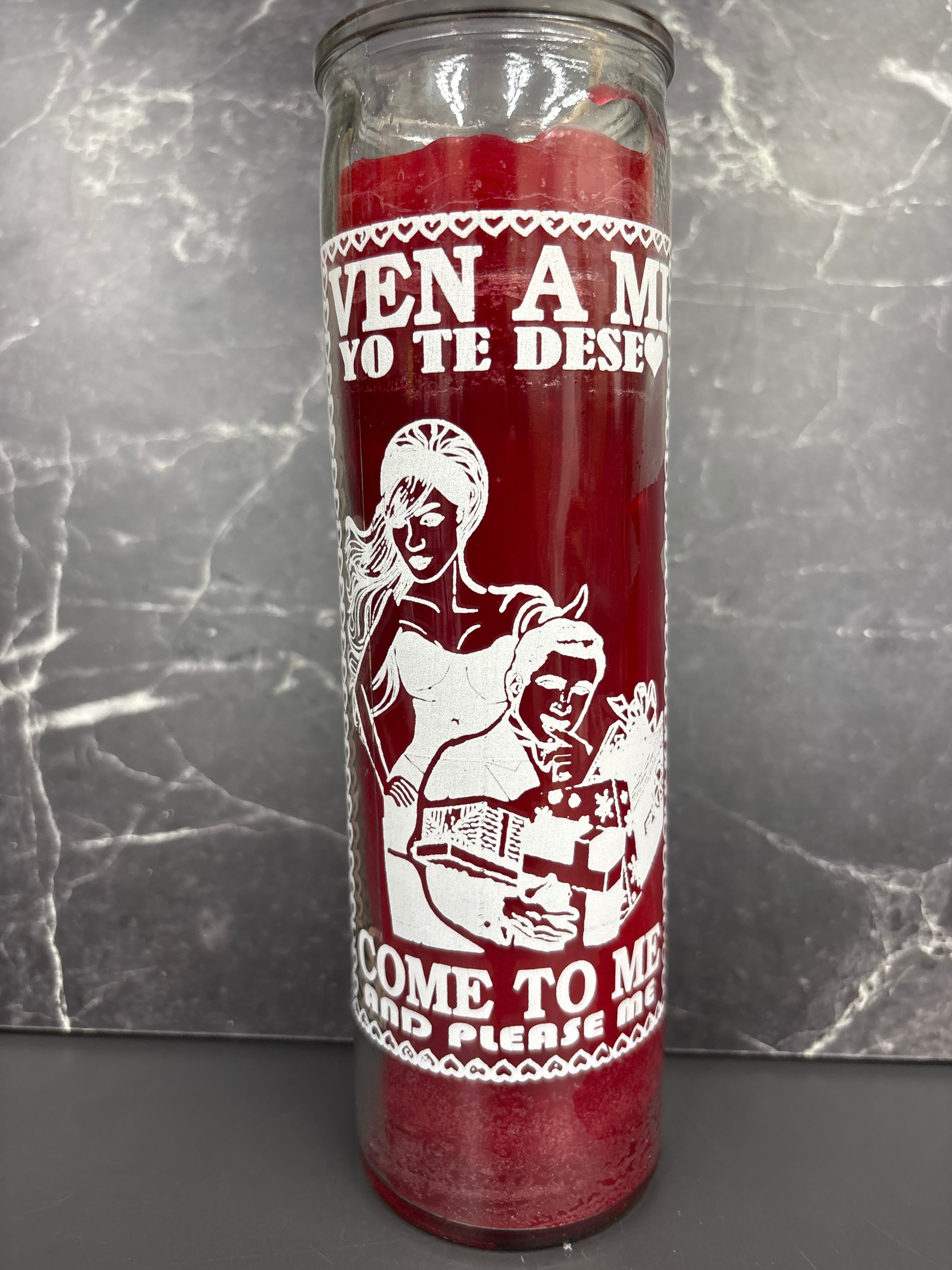 🕯️ Ven a Mí (Come to Me) Candle – Attraction, Desire & Love Ritual (Prepared or Unprepared)