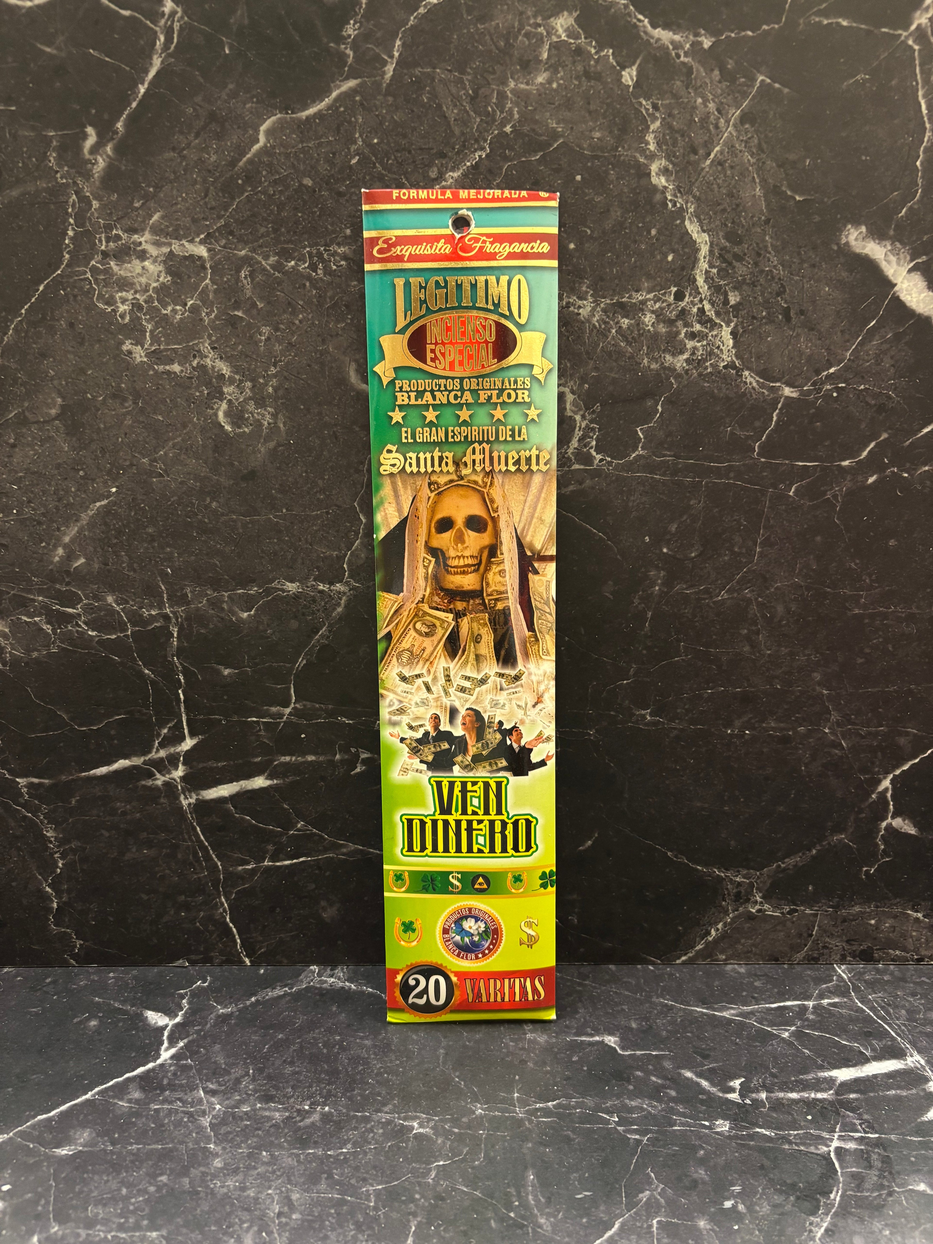 Ven Dinero Santa Muerte Incense Sticks