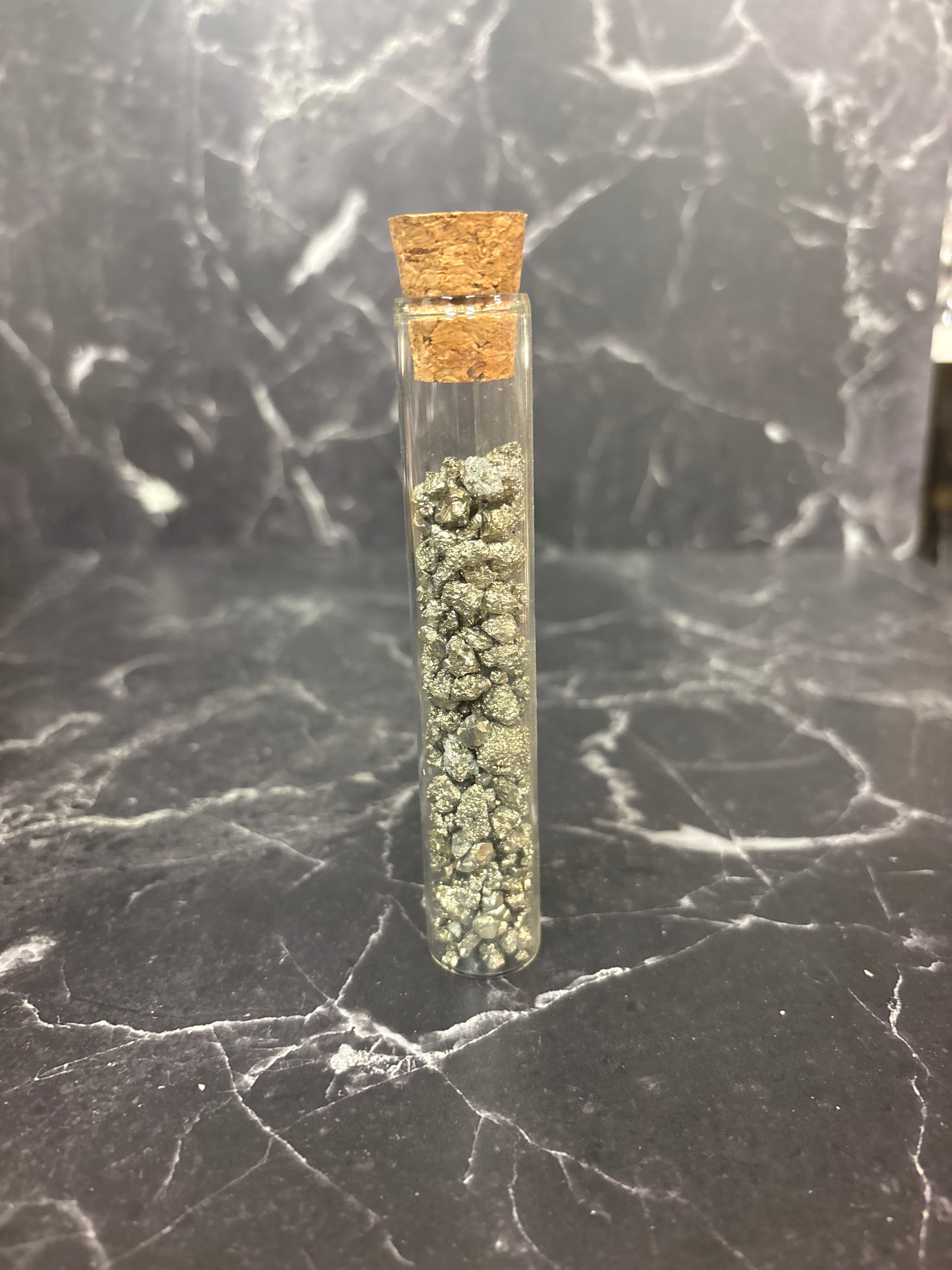 Pyrite Crystal Bottle