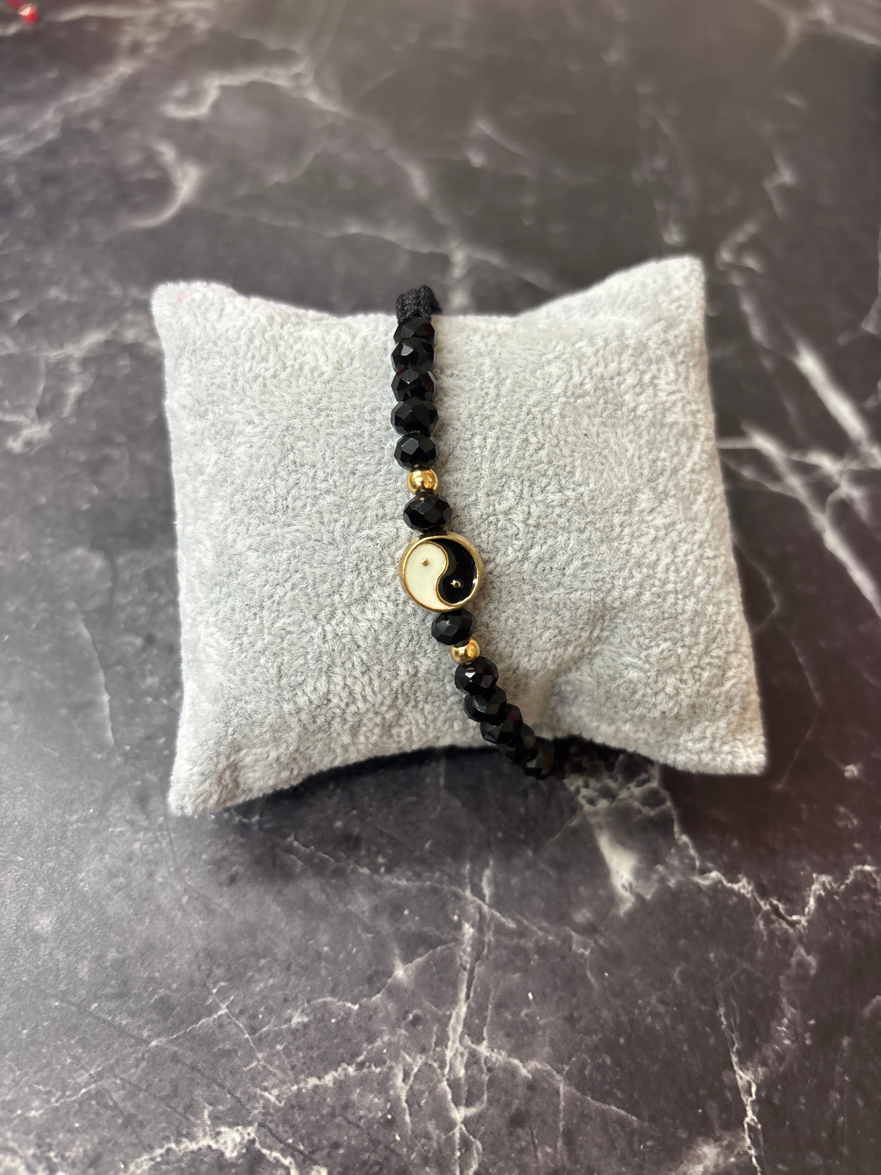 Black Yin Yang Balance Bracelet – Harmony & Protection