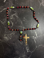 Saint Jude Beaded Rosary Necklace – Multiple Colors