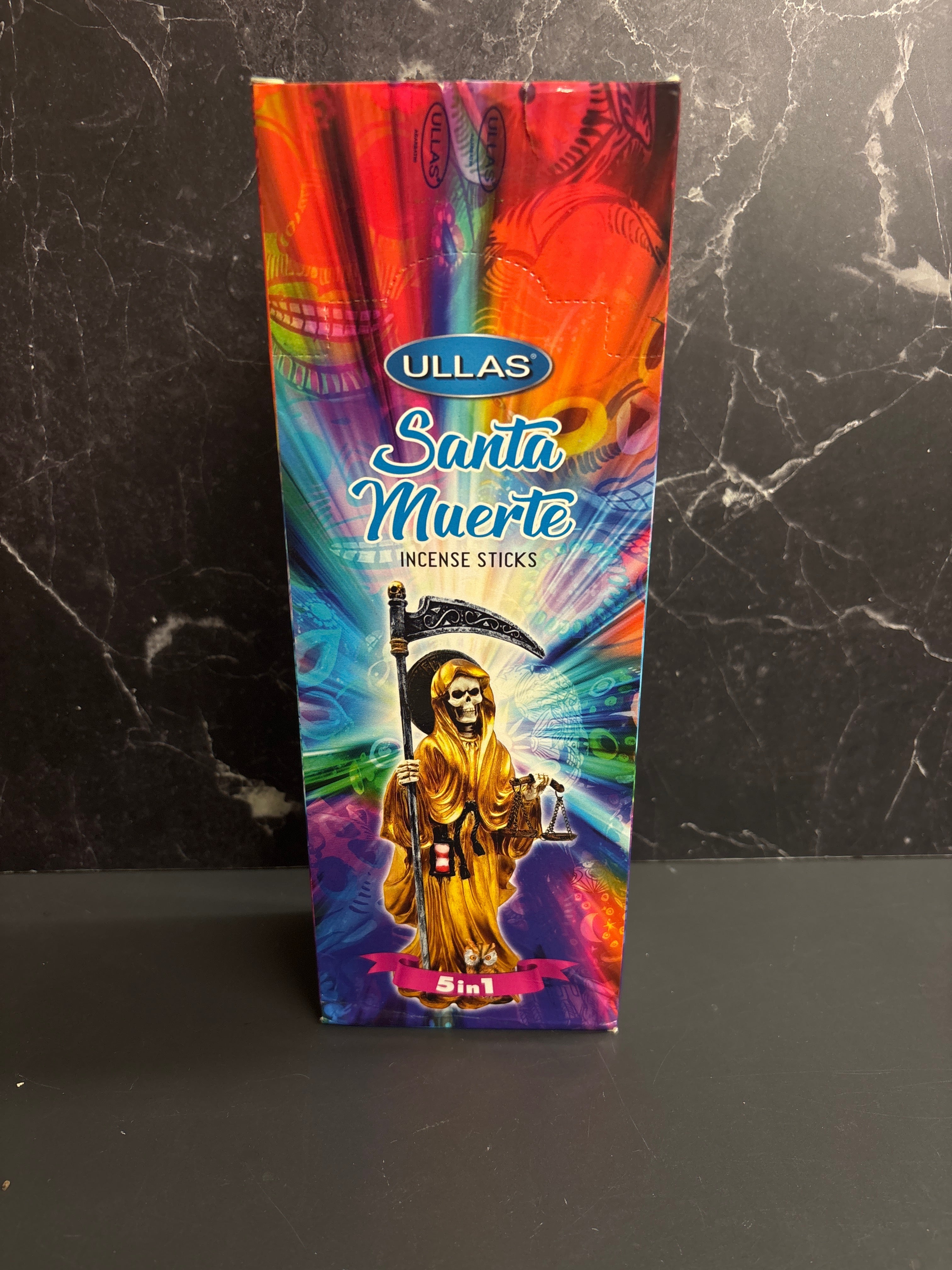 Santa Muerte 5-in-1 Incense Sticks – Multi-Purpose Spiritual Blend