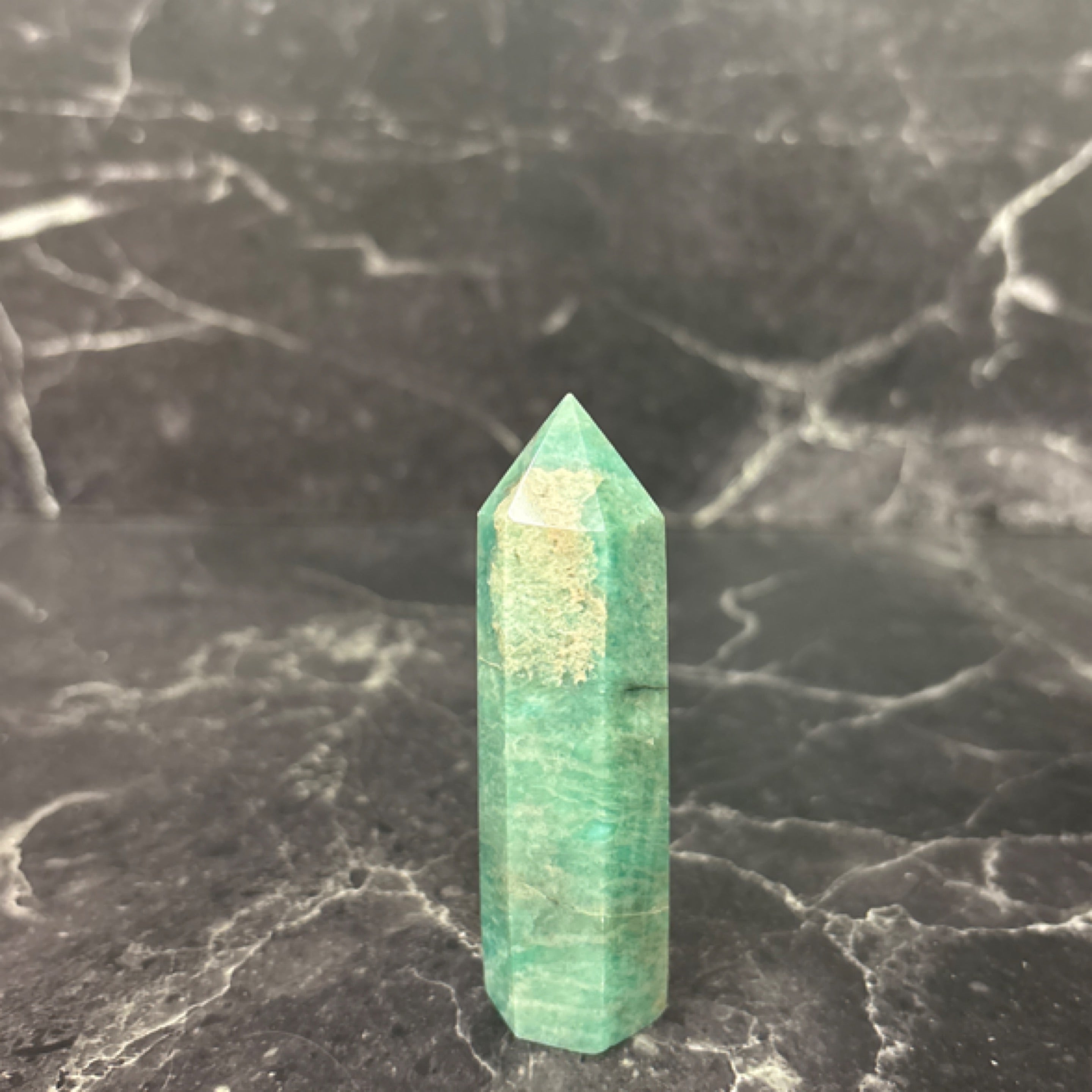 Amazonite crystal tower