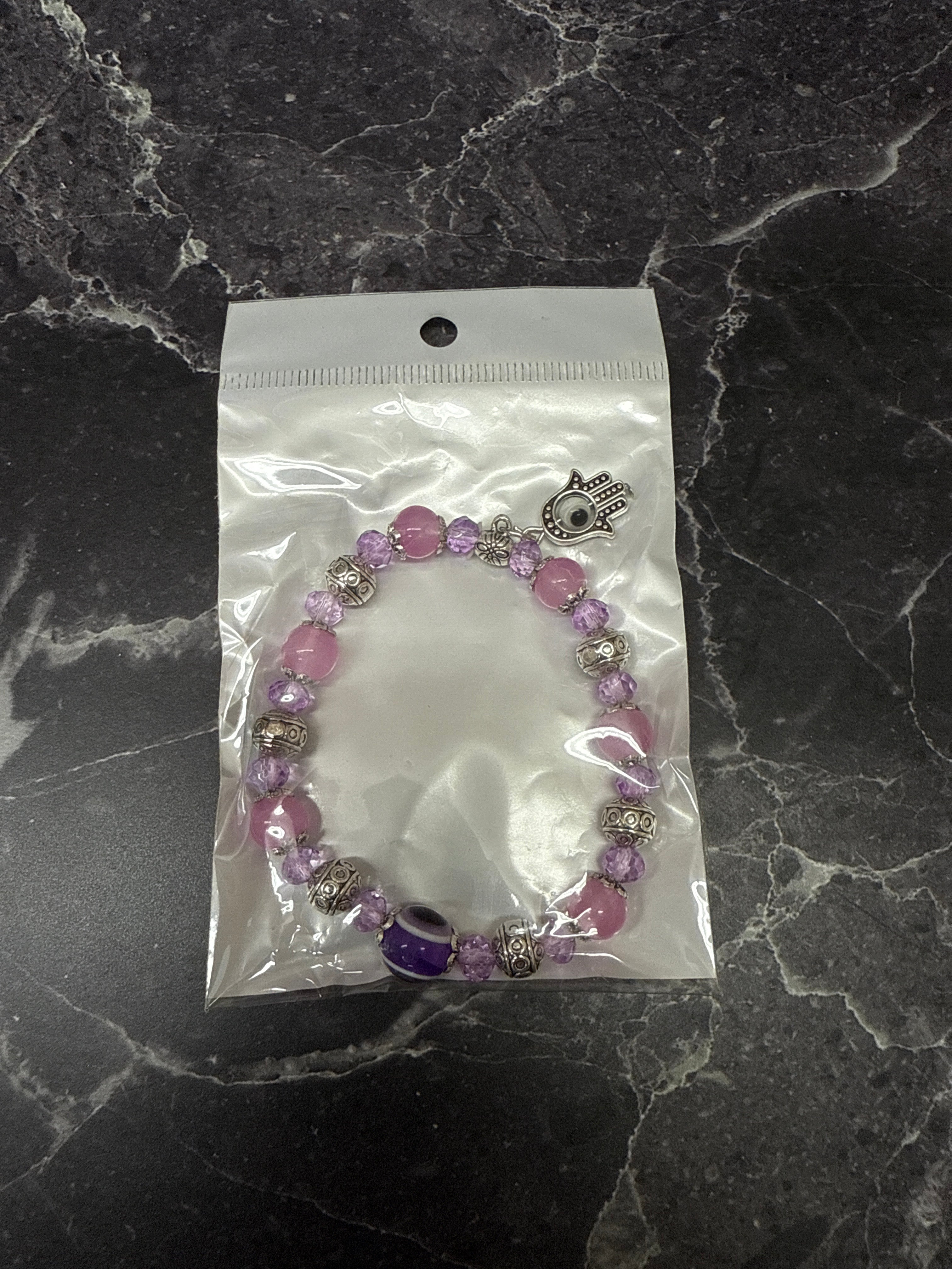 ✨ Evil Eye Protection Bracelets with Hamsa Charm – Multiple Colors ✨
