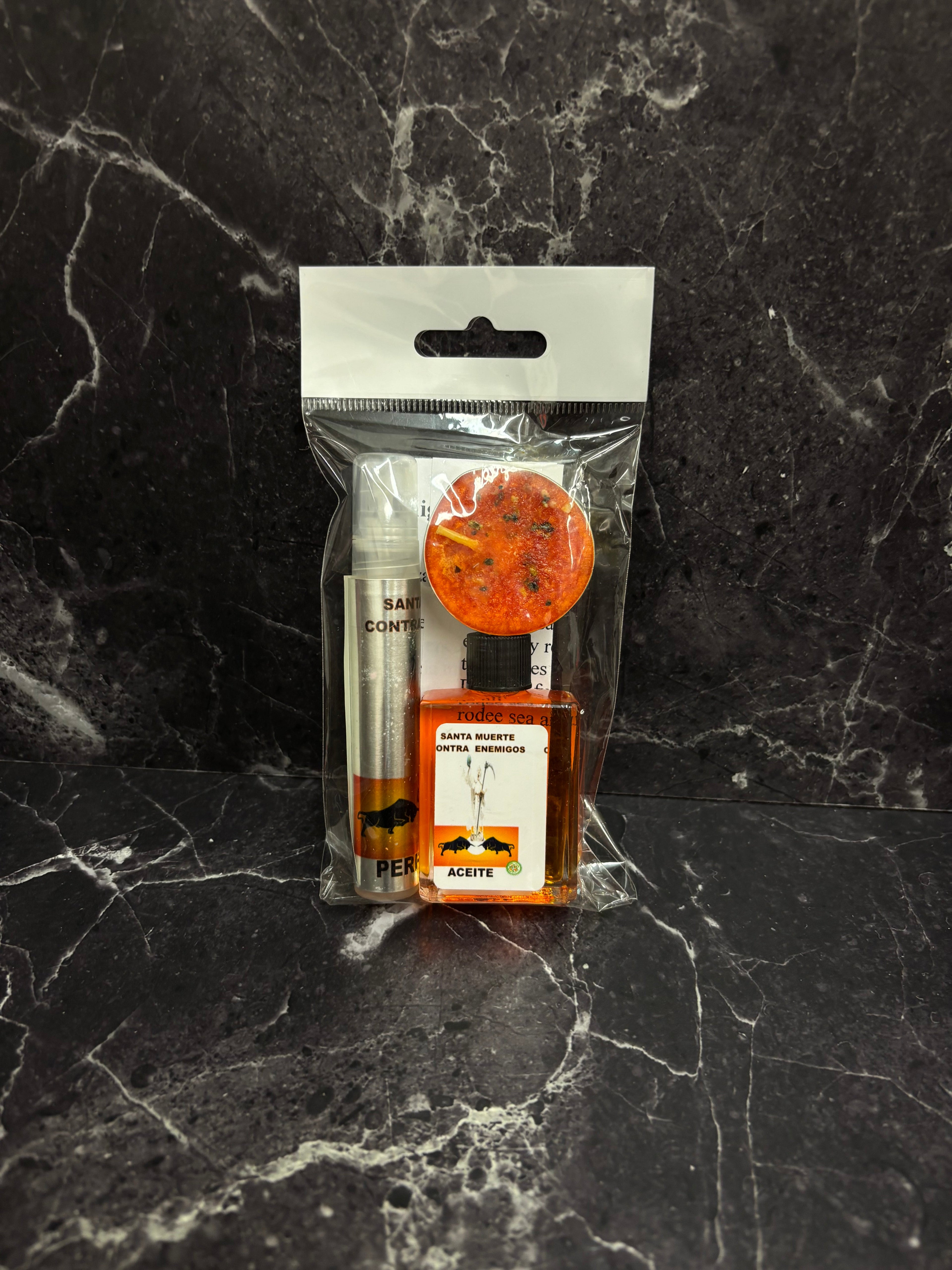 Santa Muerte Contra Enemigos Ritual Kit – Spiritual Protection & Enemy Removal Set