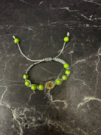 🌟 Adjustable Beaded Rosary Bracelets with Religious Medals – Light Blue, Black, Green, Dark Blue, Pink, Purple, White & Gray ✨