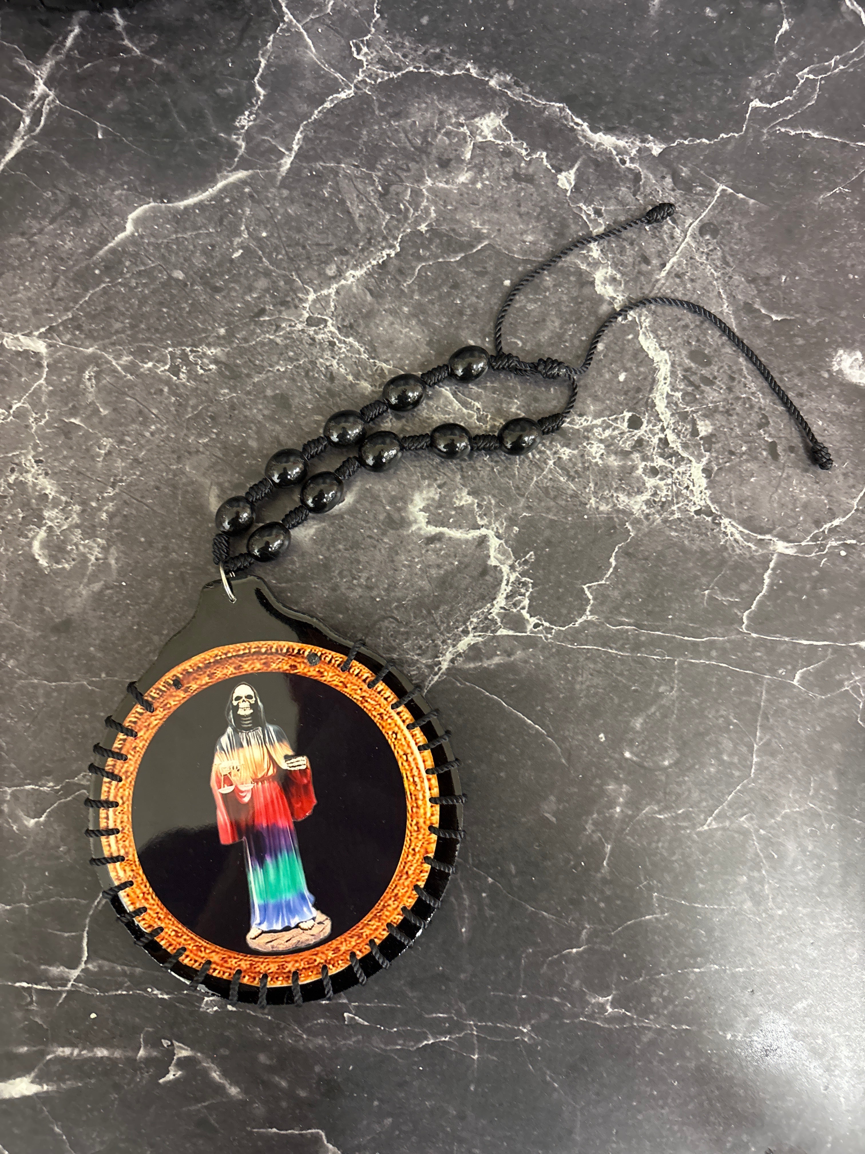 Santa Muerte Hanging Amulet