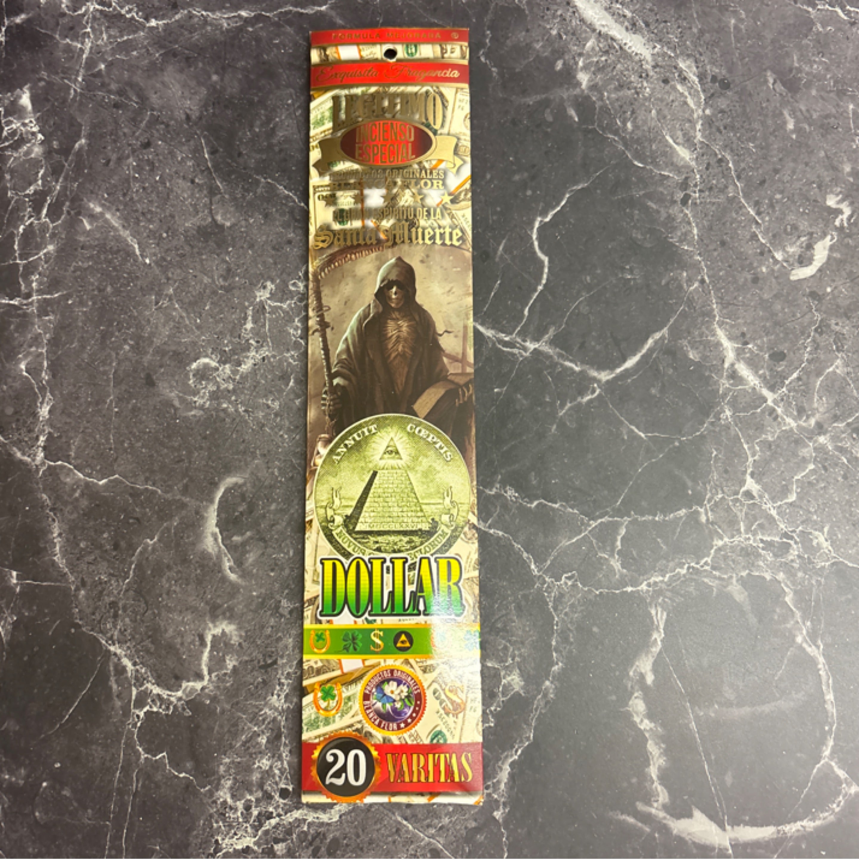 💵 Santa Muerte “Dollar” Incense – Prosperity, Wealth & Spiritual Power 🔥💰