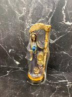 9” Prepared Santa Muerte Statue – Spiritual Guardian & Protector (White, Black, Purple, Black & White, Multicolor)