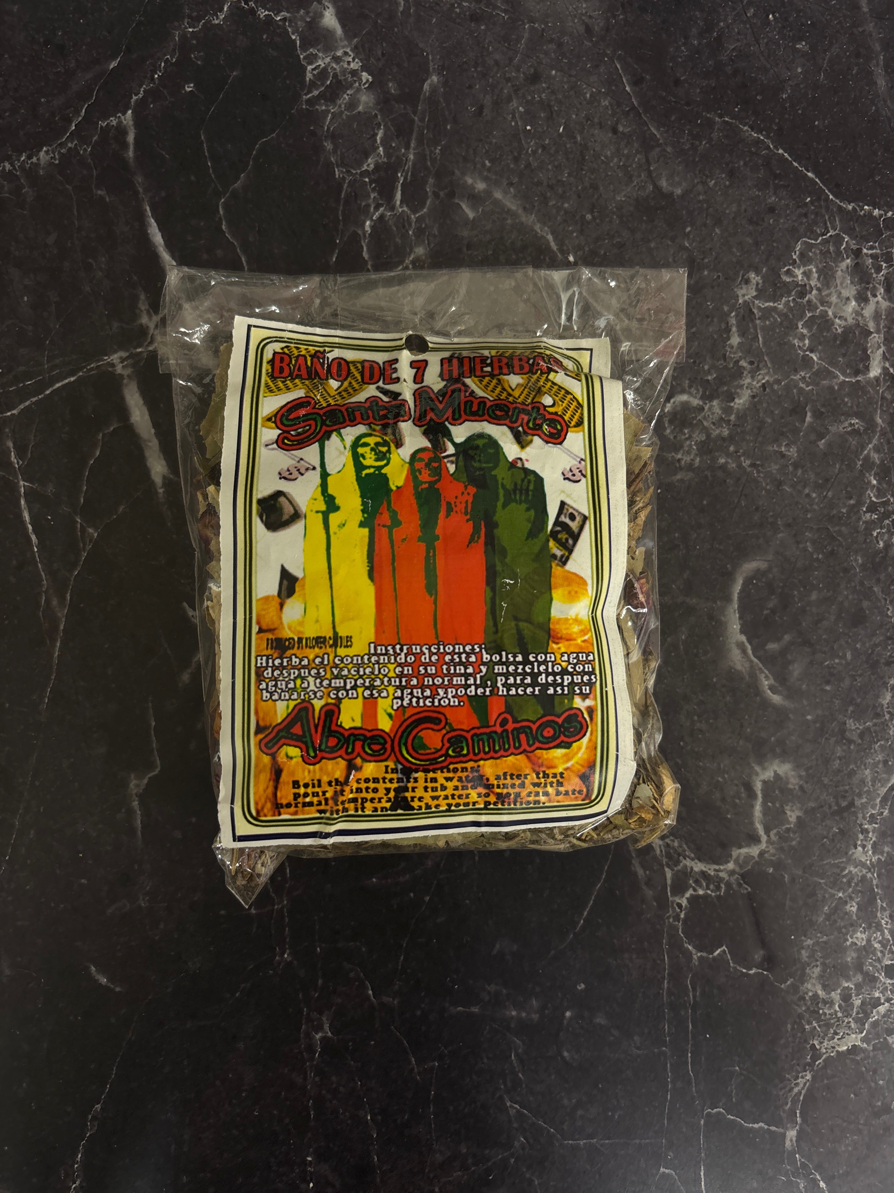 Santa Muerte 7-Herb Bath – Abre Caminos Road Opener