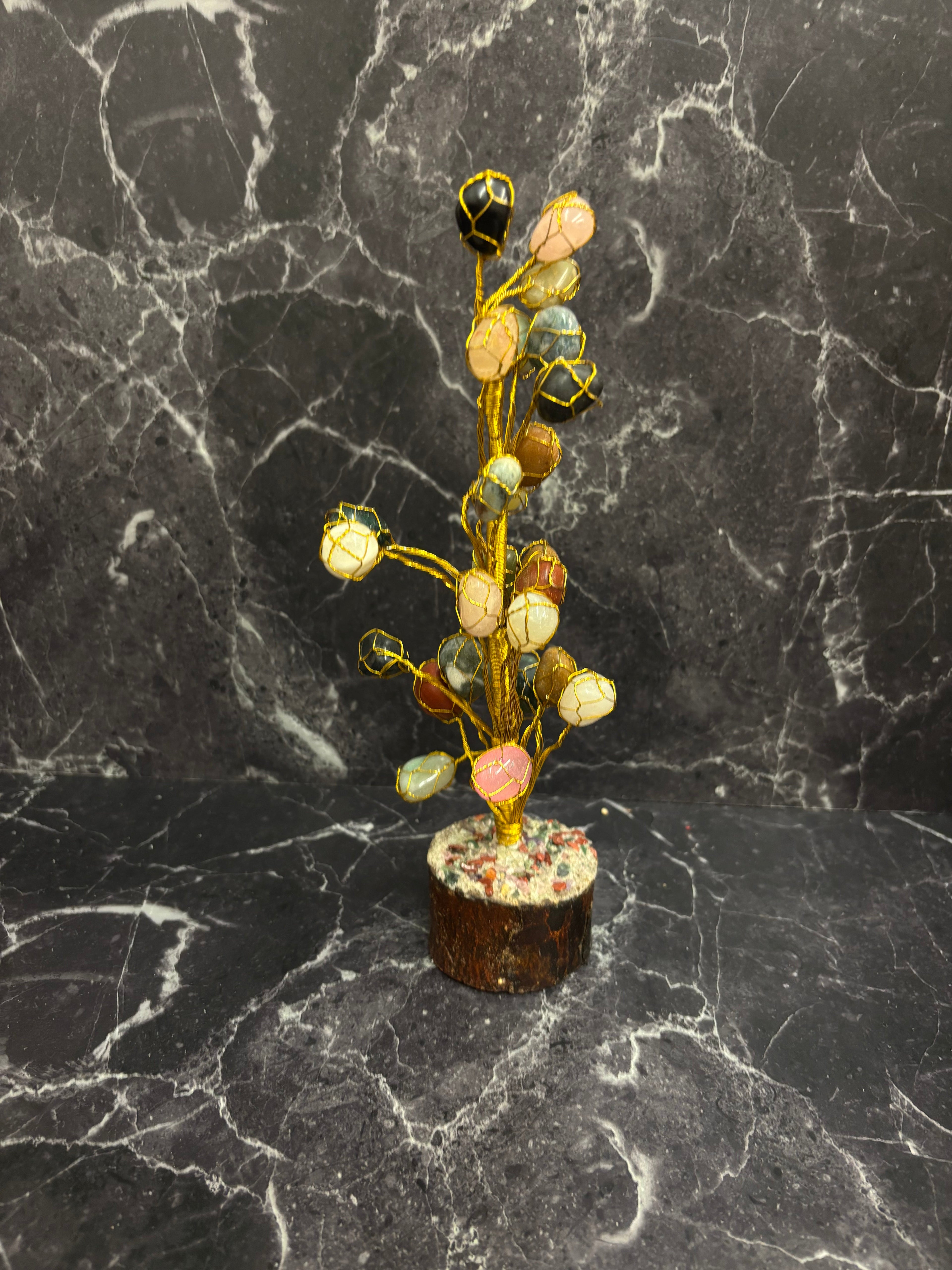 Gemstone Wire Bonsai Tree – Feng Shui Luck & Positive Energy