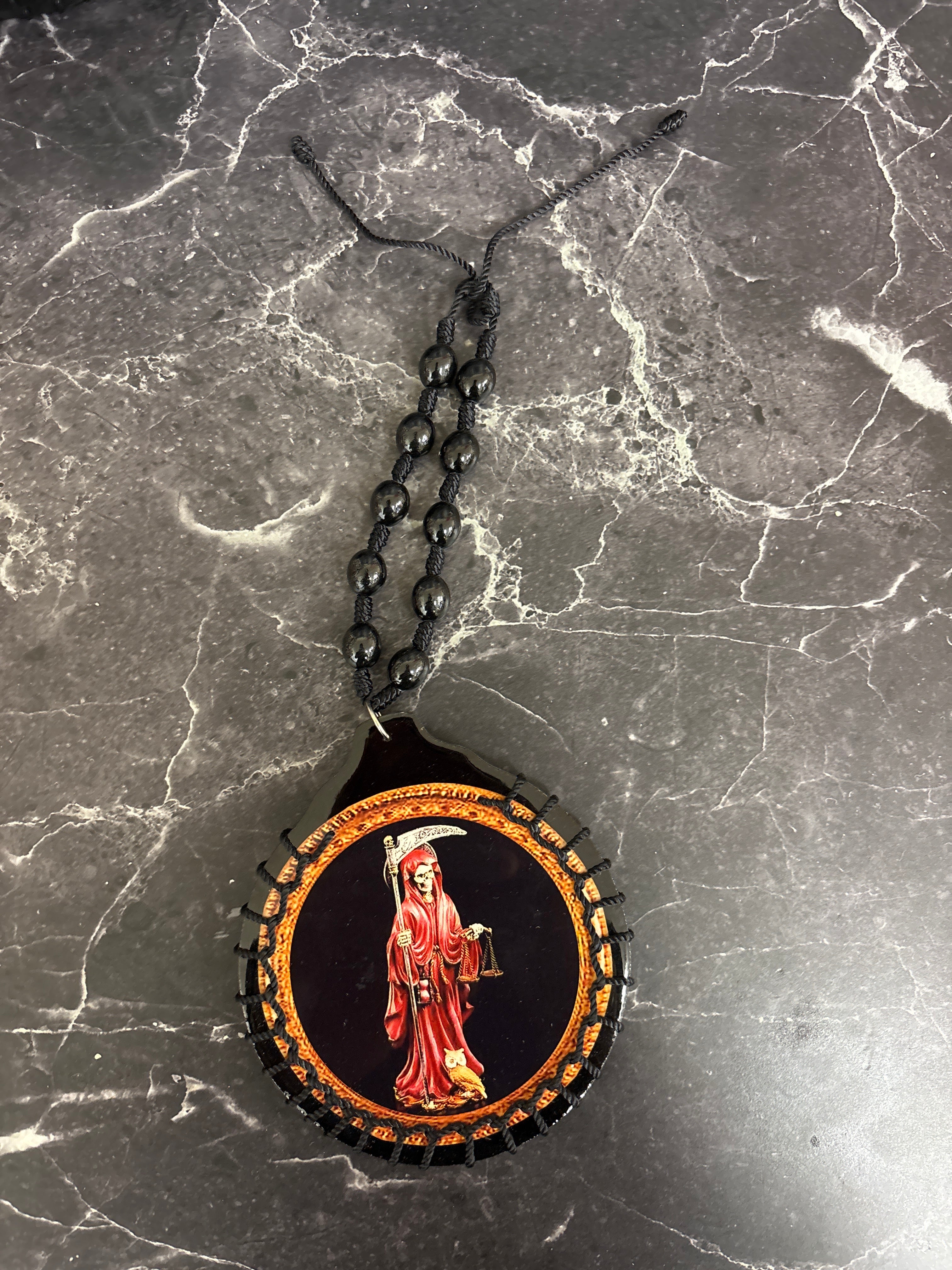 Santa Muerte Hanging Amulet
