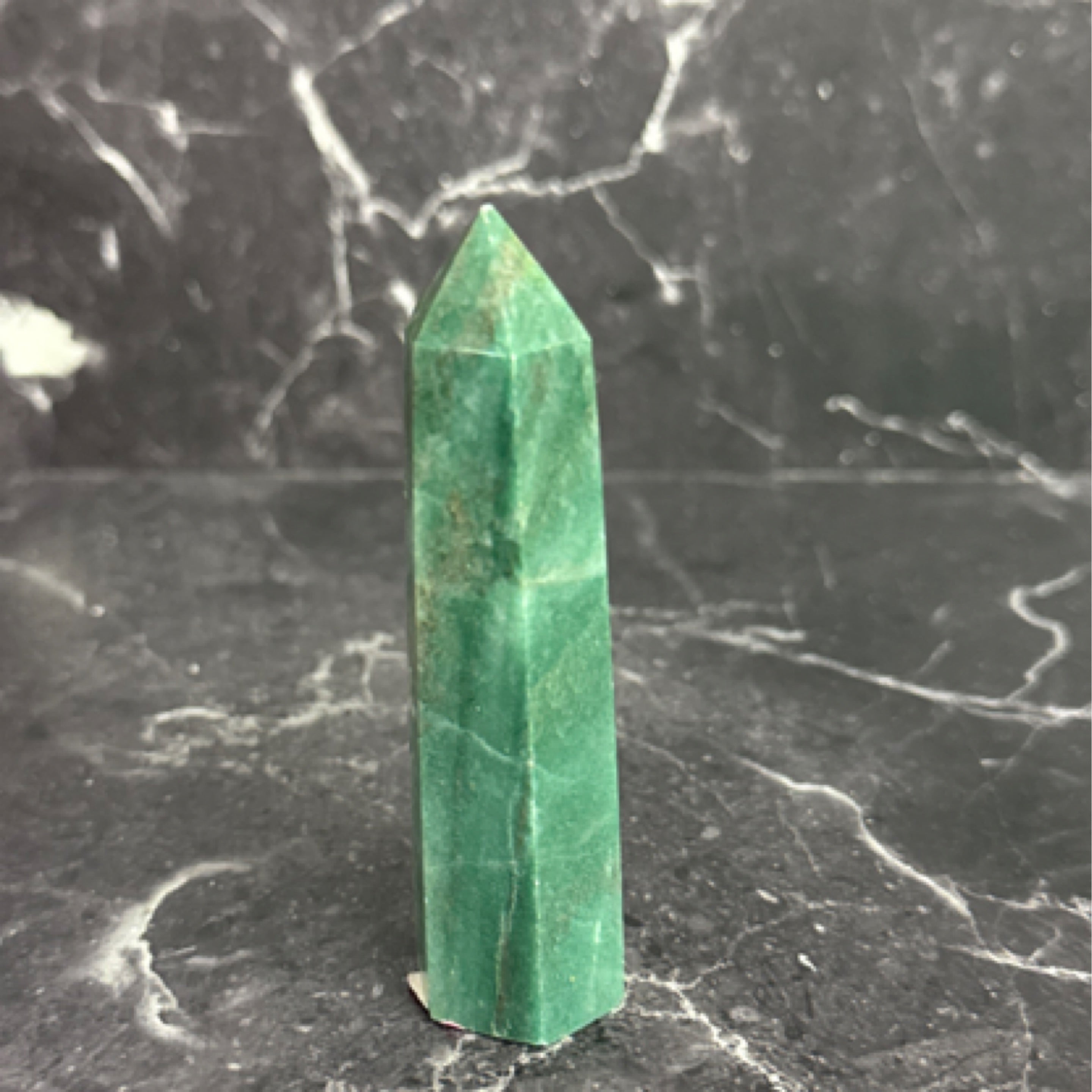 Green Aventurine Tower – Luck, Prosperity & Heart Healing Crystal