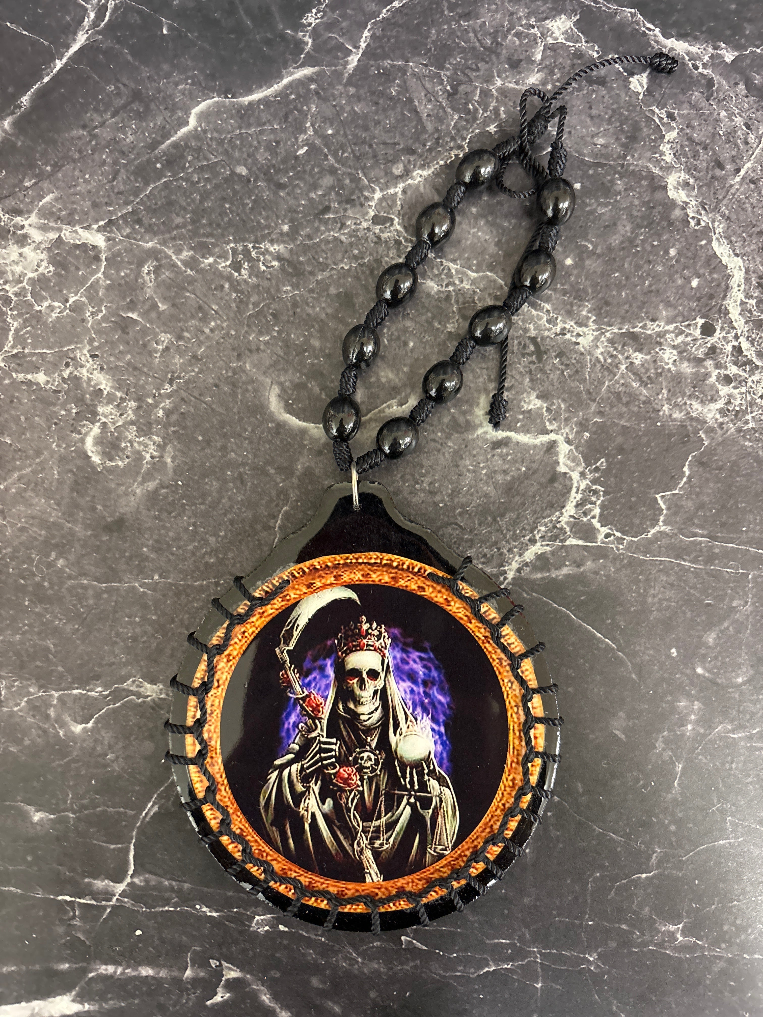 Santa Muerte Hanging Amulet