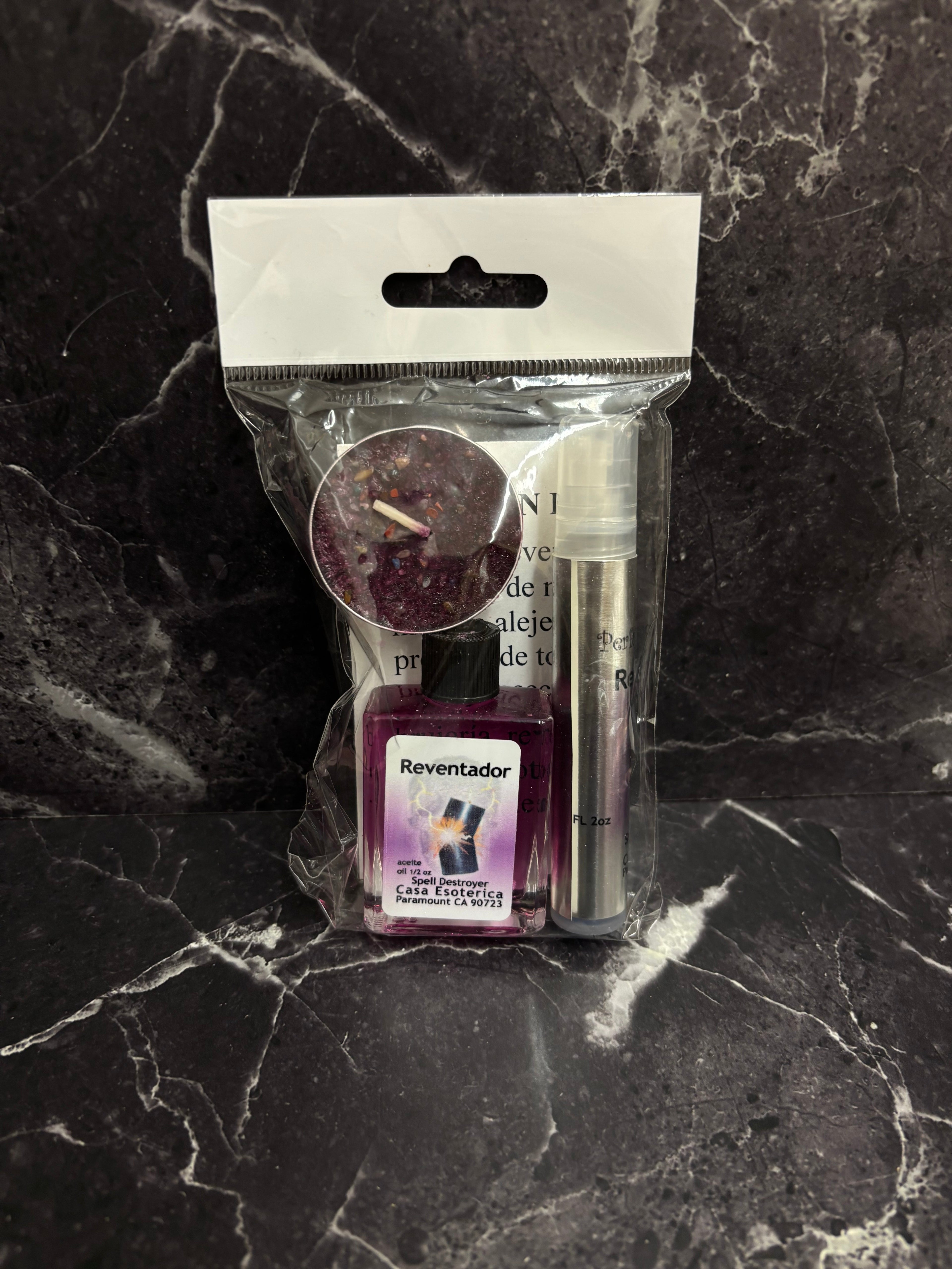 Reventador Spell Breaker Kit — Candle, Oil & Spray