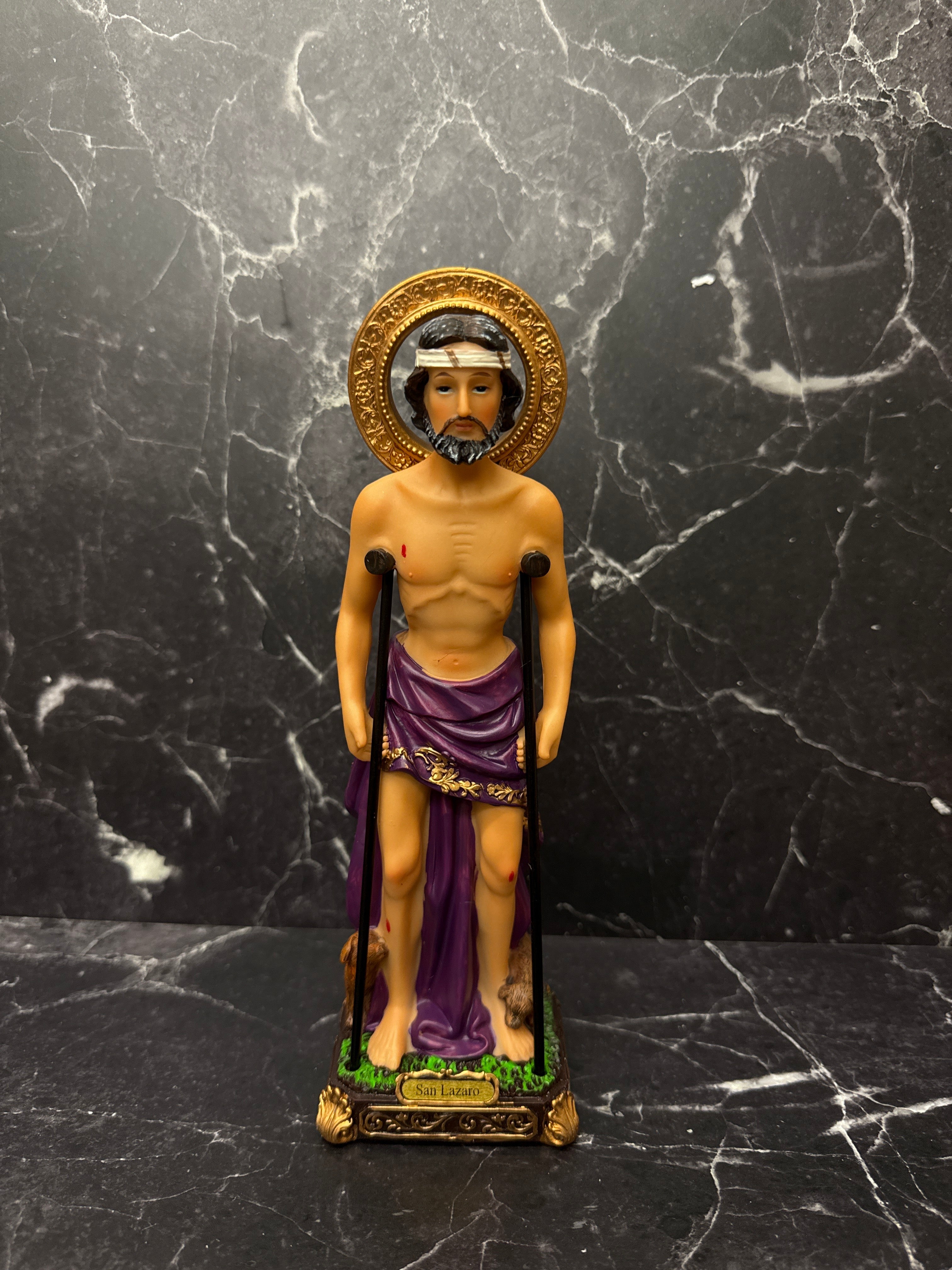 San Lázaro Statue – Patron of Healing, Protection & Miracles 10"