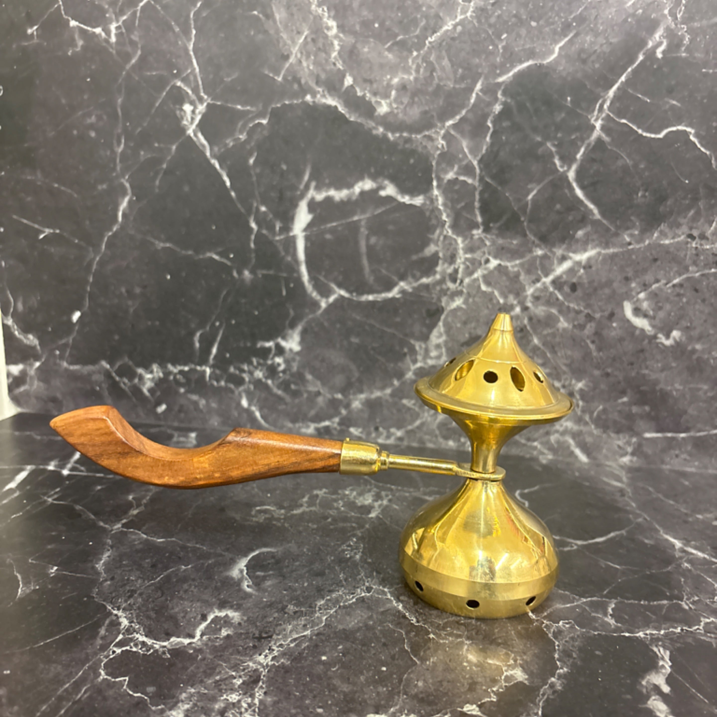 Brass Long Handled - Incense Burner