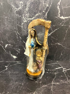 9” Prepared Santa Muerte Statue – Spiritual Guardian & Protector (White, Black, Purple, Black & White, Multicolor)