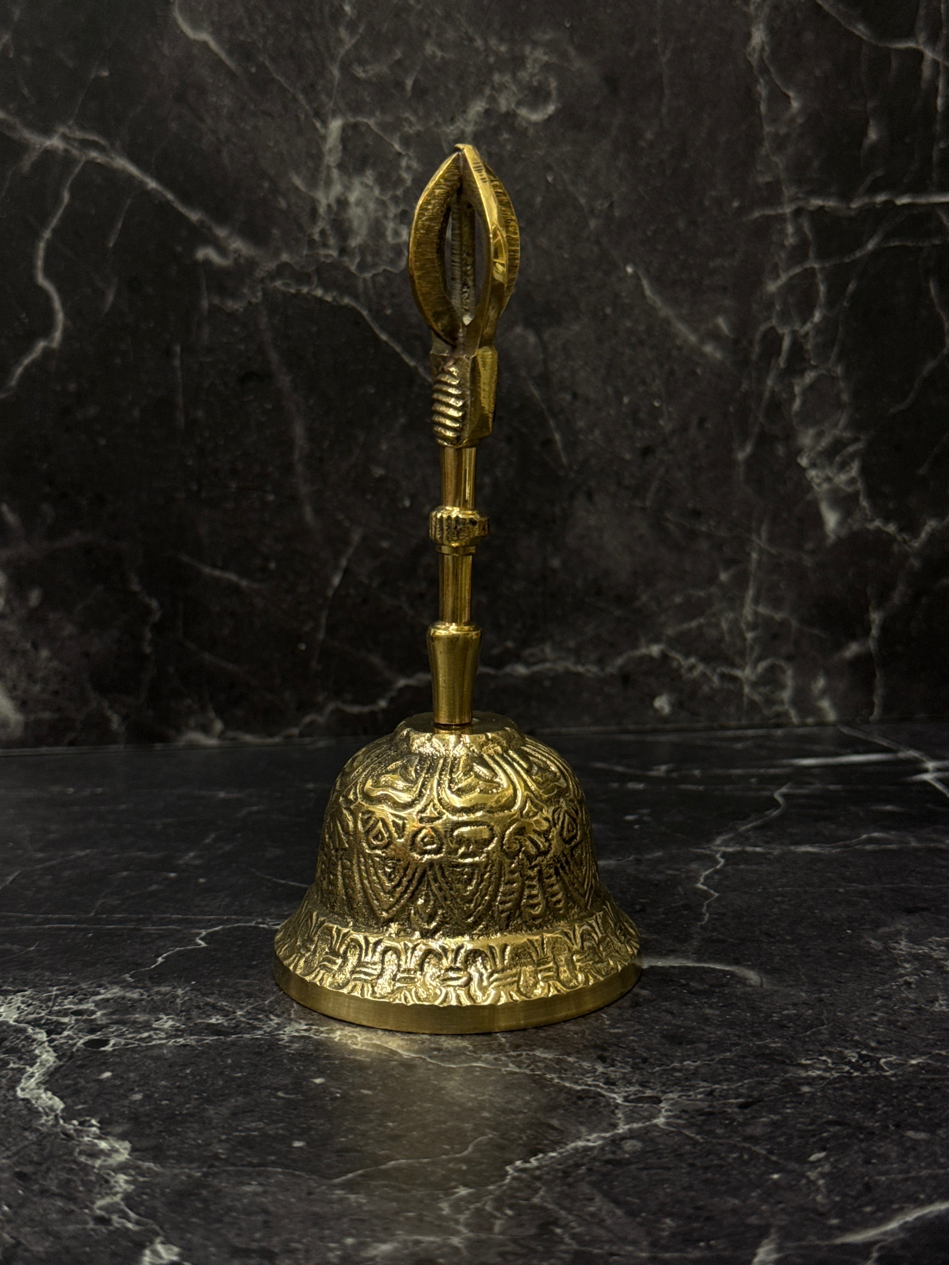 Brass Ritual Bell – Sacred Sound for Cleansing & Meditation 🔔✨
