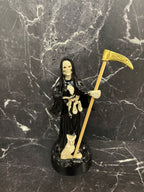 9” Prepared Santa Muerte Statue – Spiritual Guardian & Protector (White, Black, Purple, Black & White, Multicolor)