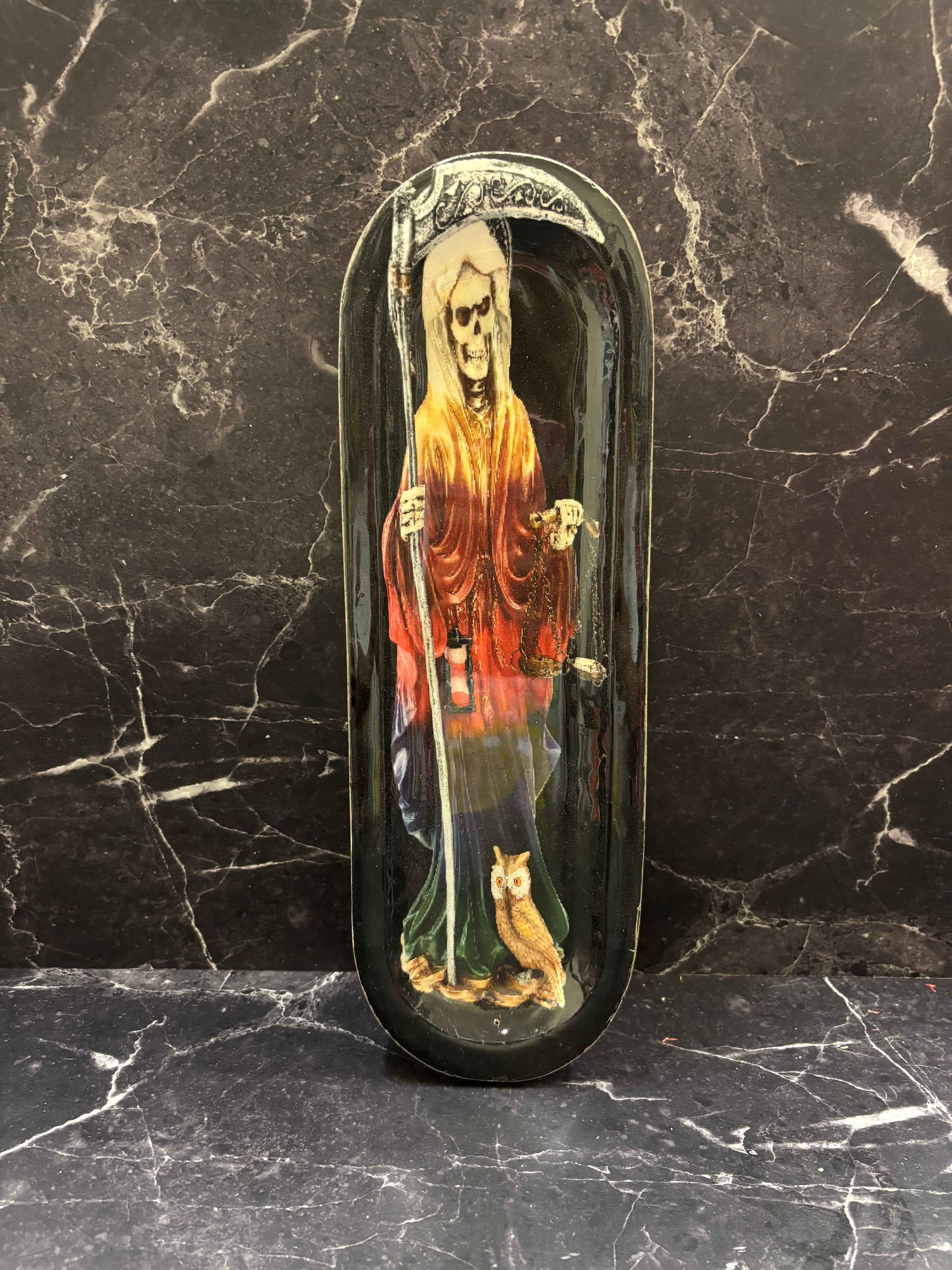 Incense Holder Plate Santa Muerte