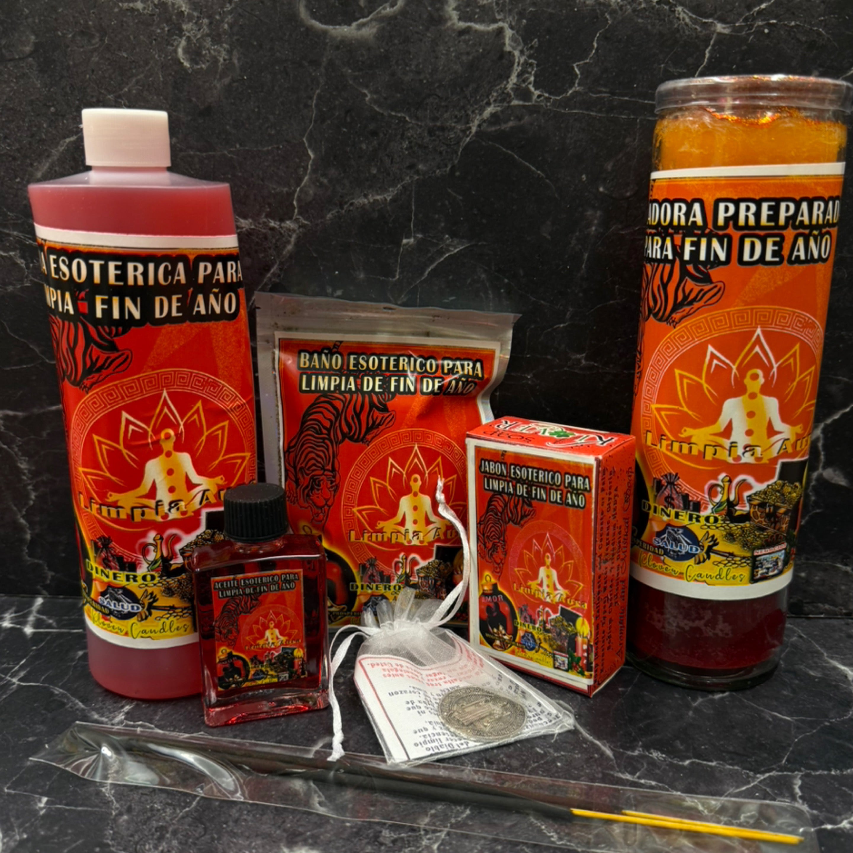 Limpia de Fin de Año Esoteric Spiritual Cleansing Kit 🔥🕯️✨