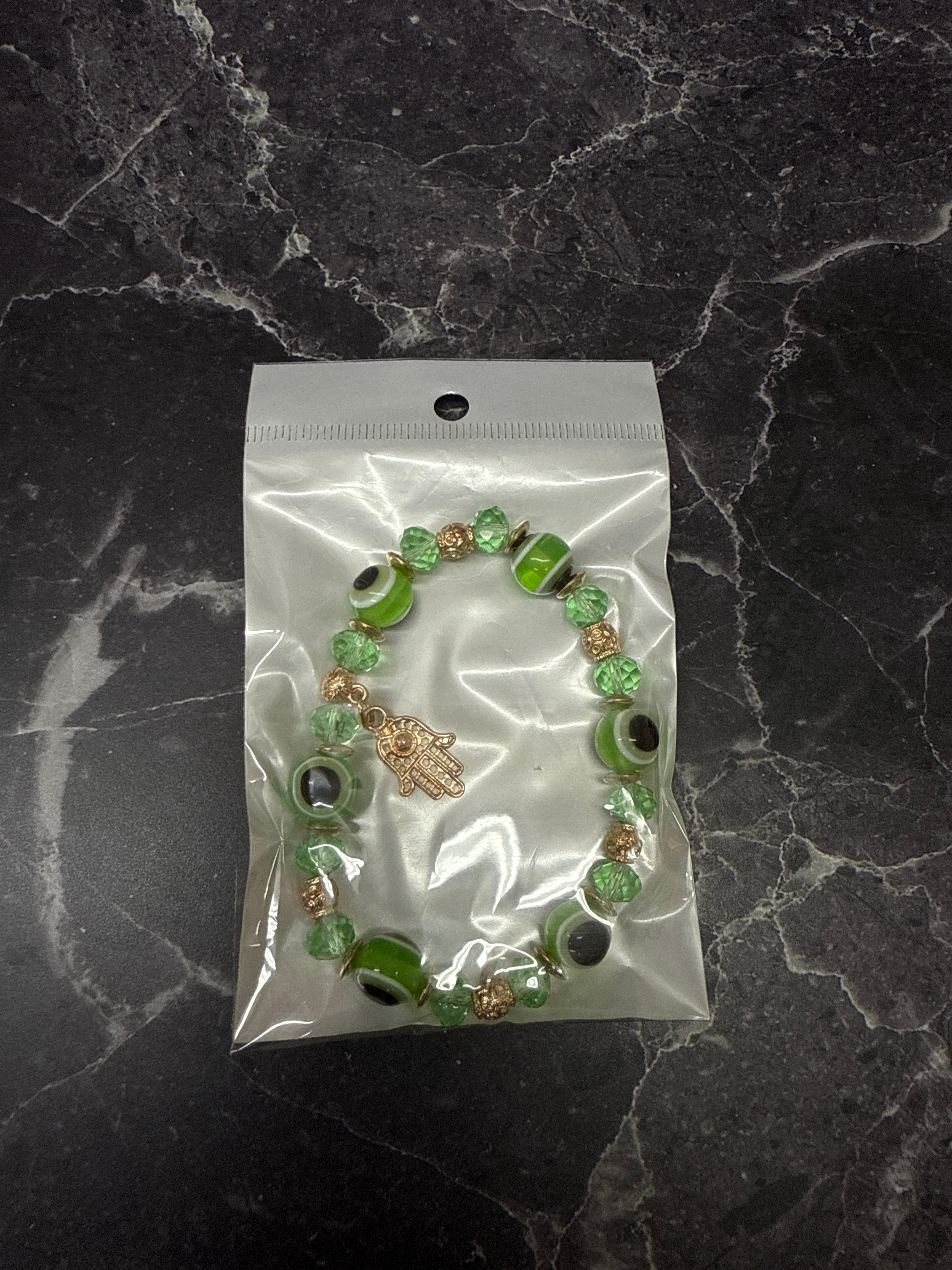 ✨ Evil Eye Protection Bracelets with Hamsa Charm – Multiple Colors ✨