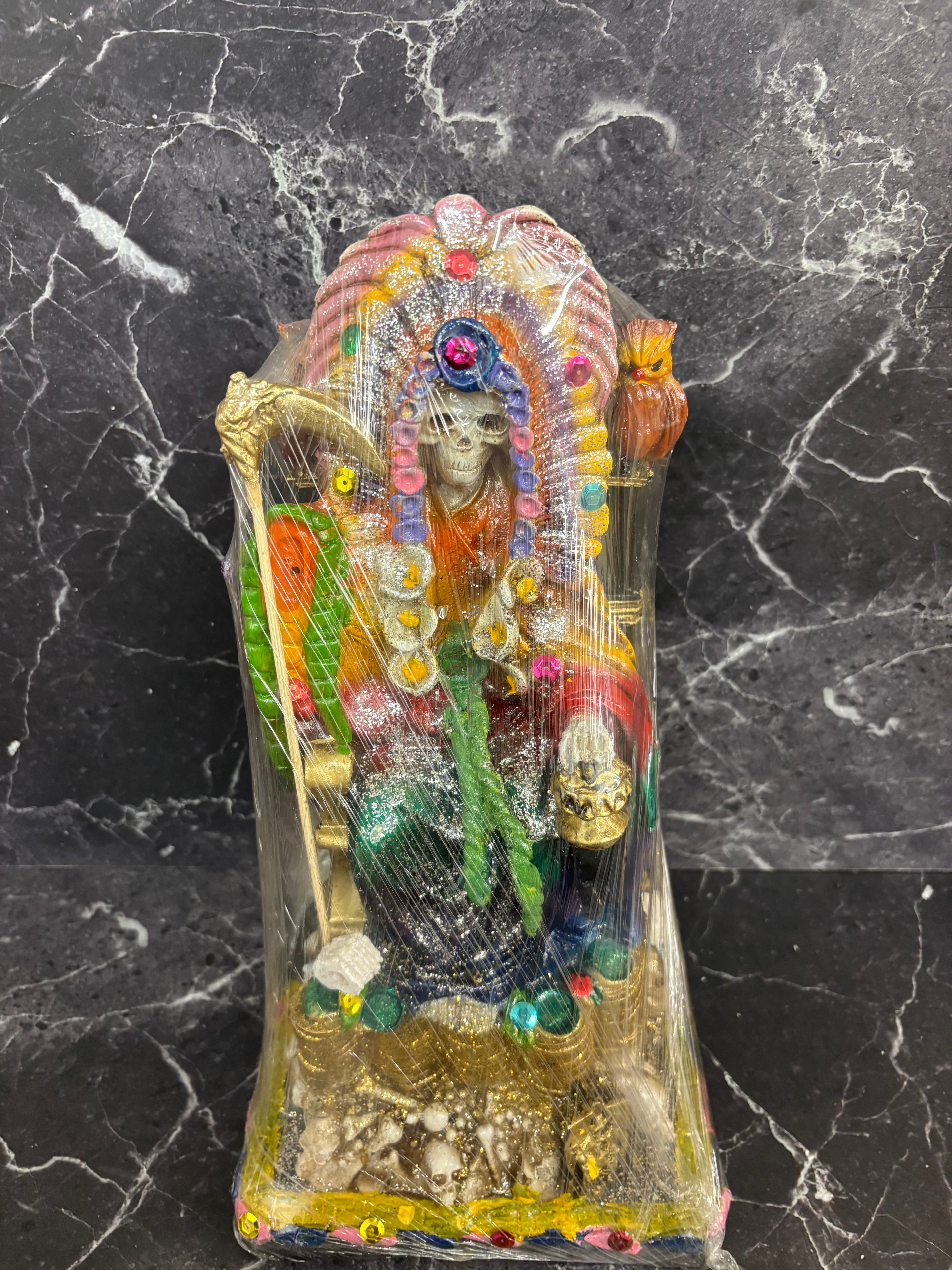 12” Santa Muerte Statue of Wealth & Prosperity — 2 Variants