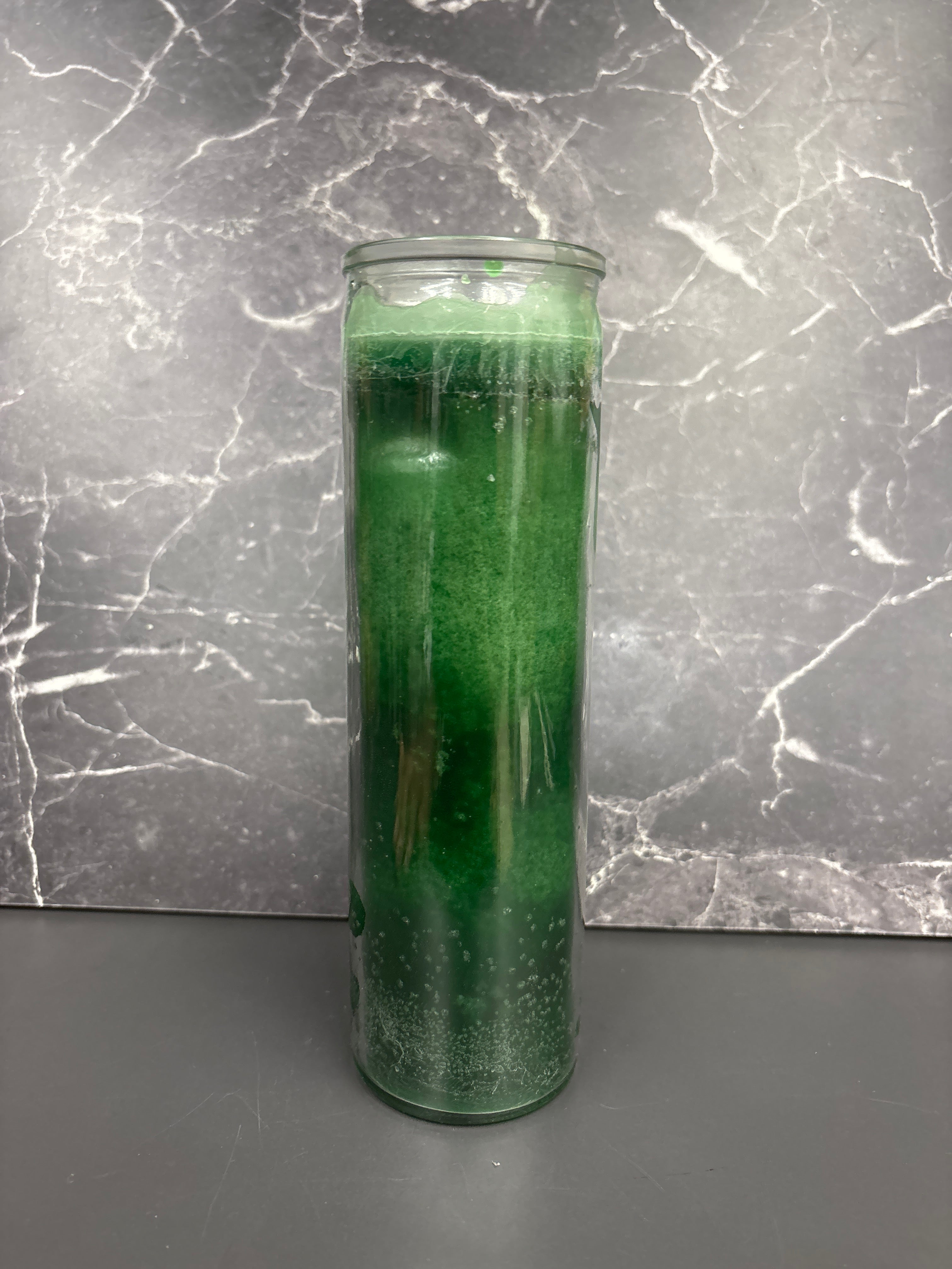 🕯️ Green 7-Day Prayer Candle – Prosperity, Growth & Good Fortune (Prepared or Unprepared)