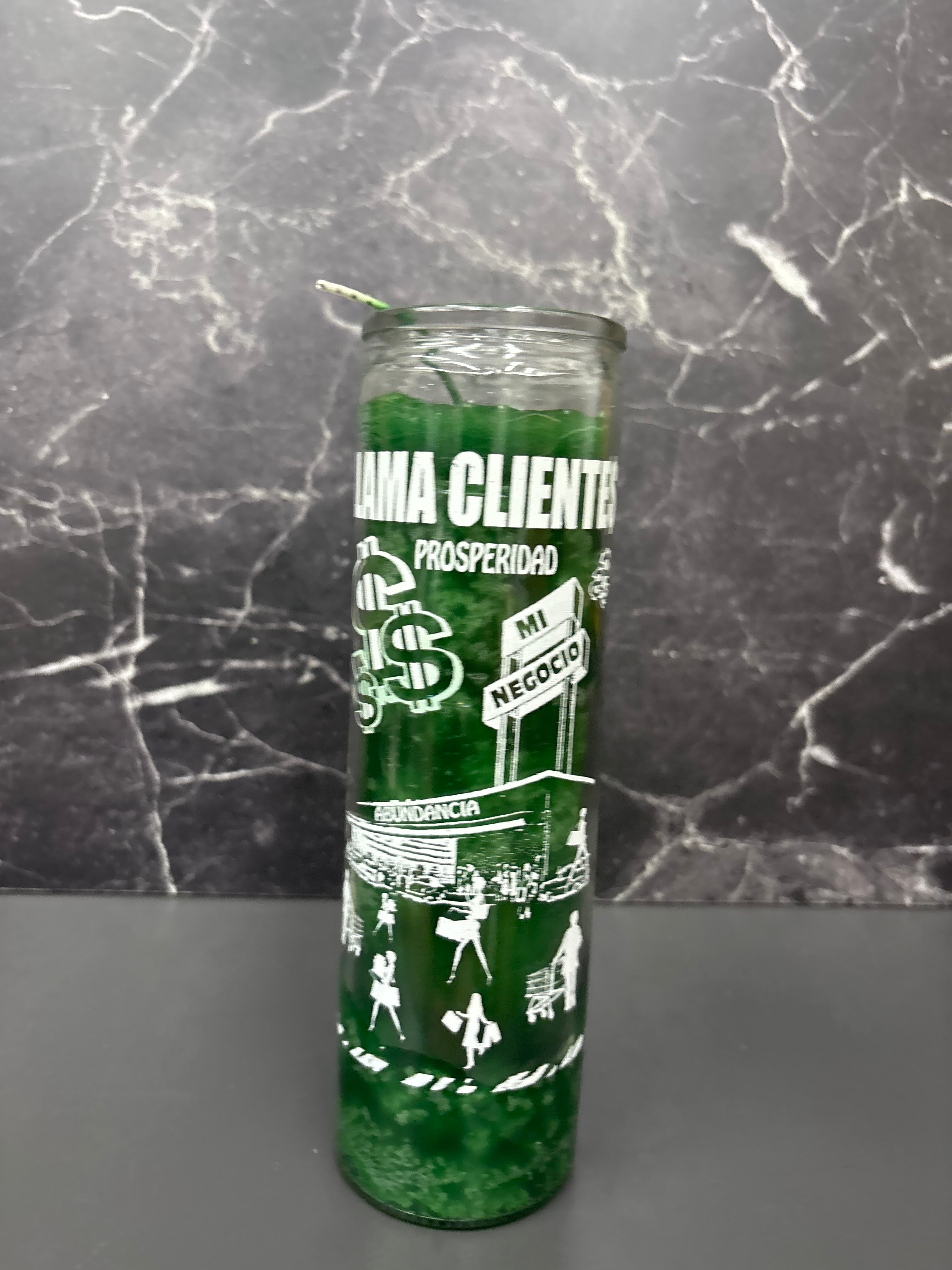 🕯️ Llama Clientes Candle – Attract Customers & Prosperity (Prepared or Unprepared)