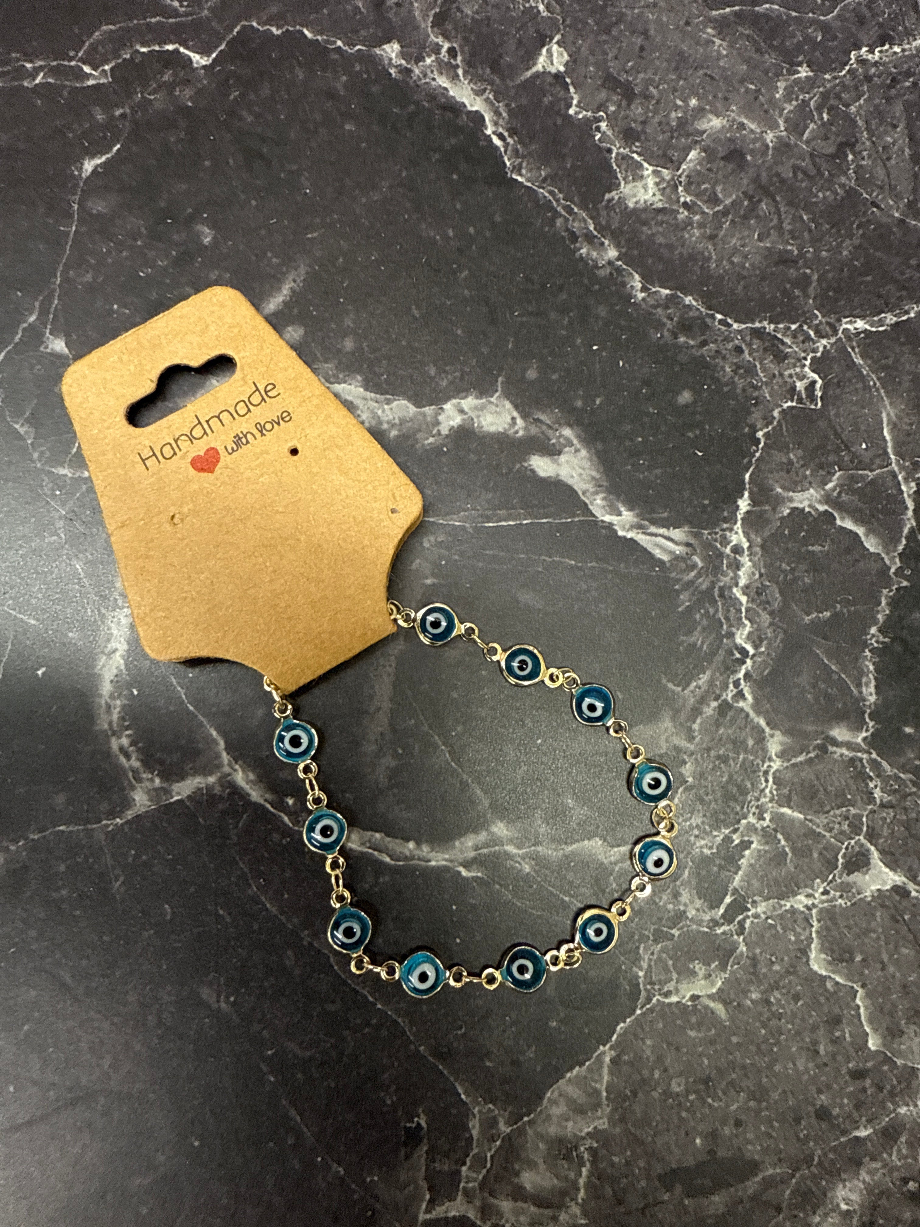 Evil Eye & Hamsa Charm Bracelets – Protective Handmade Jewelry