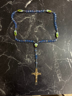 Saint Jude Beaded Rosary Necklace – Multiple Colors