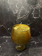 Crystal Glass Intention Candles – Gold, Yellow, & Red