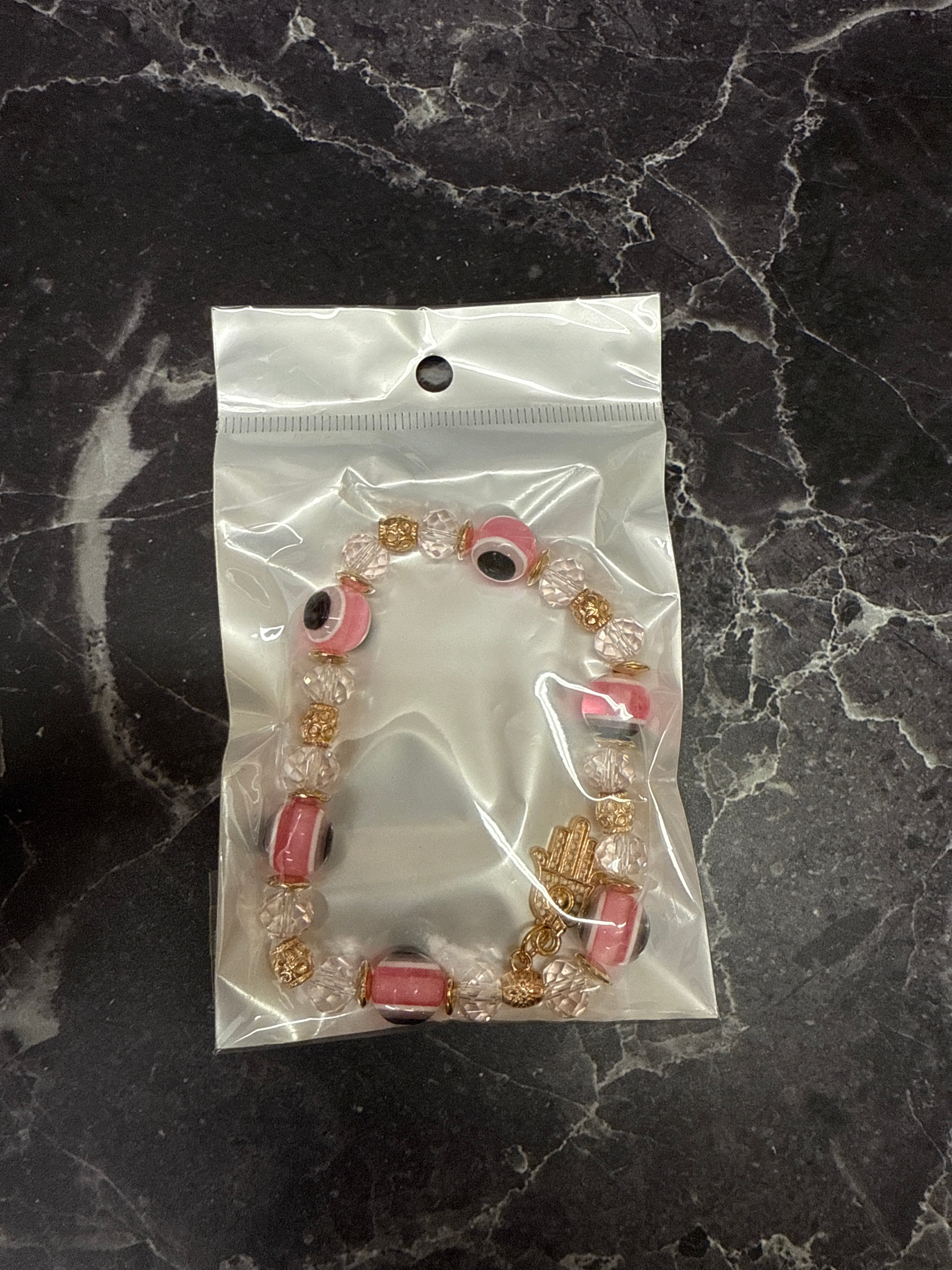 ✨ Evil Eye Protection Bracelets with Hamsa Charm – Multiple Colors ✨