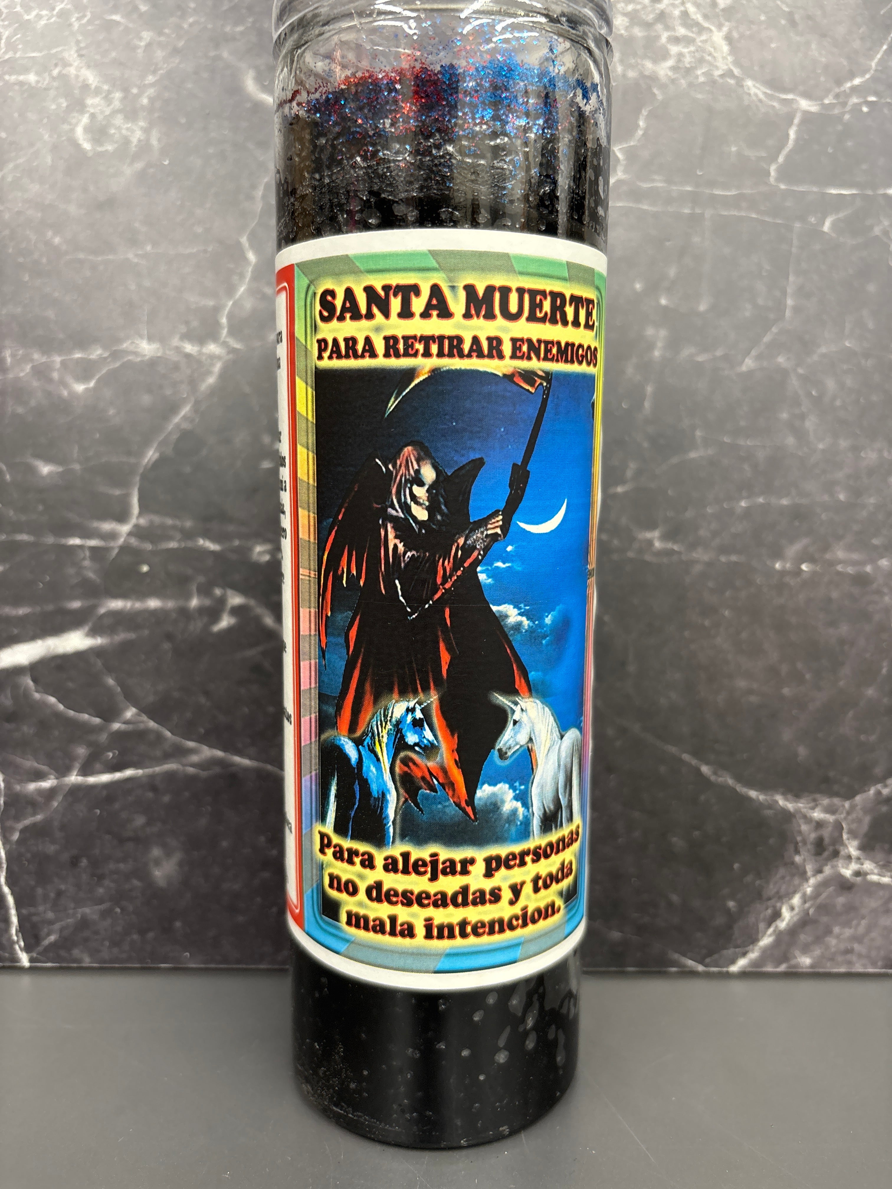 🕯️ Santa Muerte Candle – Para Retirar Enemigos (Remove Enemies) (Prepared or Unprepared)