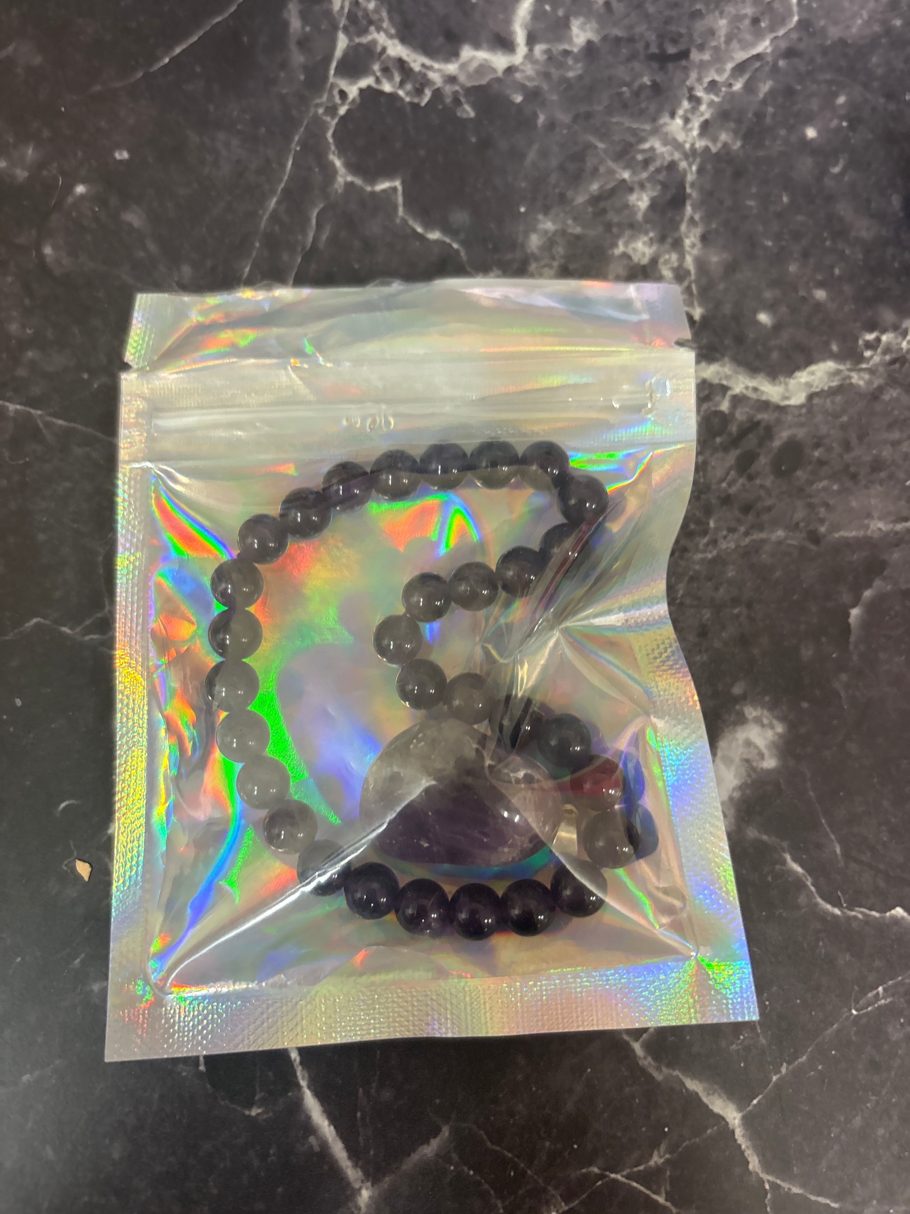 Gem Bracelet And Pendant Set