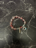 ✨ Crystal Charm Beaded Bracelets – Moon, Heart, and Star Variants