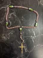 Saint Jude Beaded Rosary Necklace – Multiple Colors