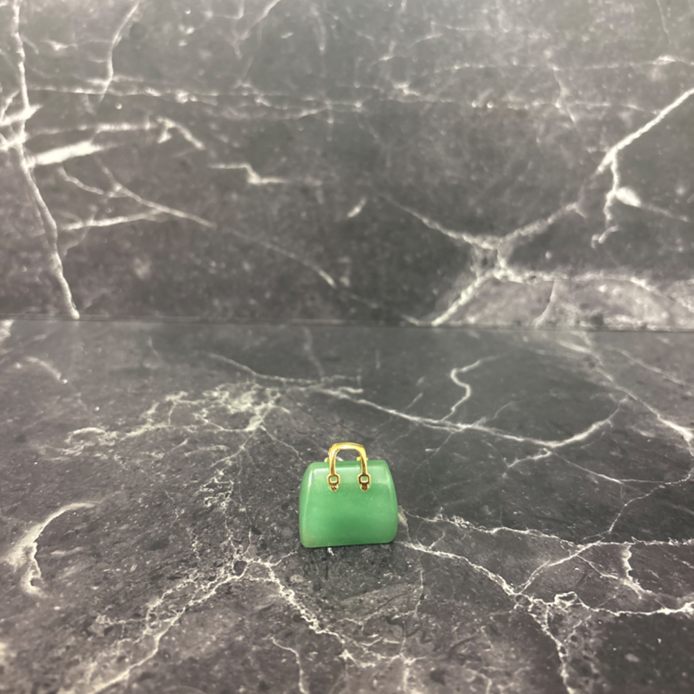 💚 Mini Aventurine Purse Charm – Prosperity, Luck & Luxury Energy 🍀👜