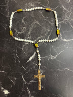 Our Lady of Guadalupe Rosary with Crystal & Wooden Beads — 2 Variants