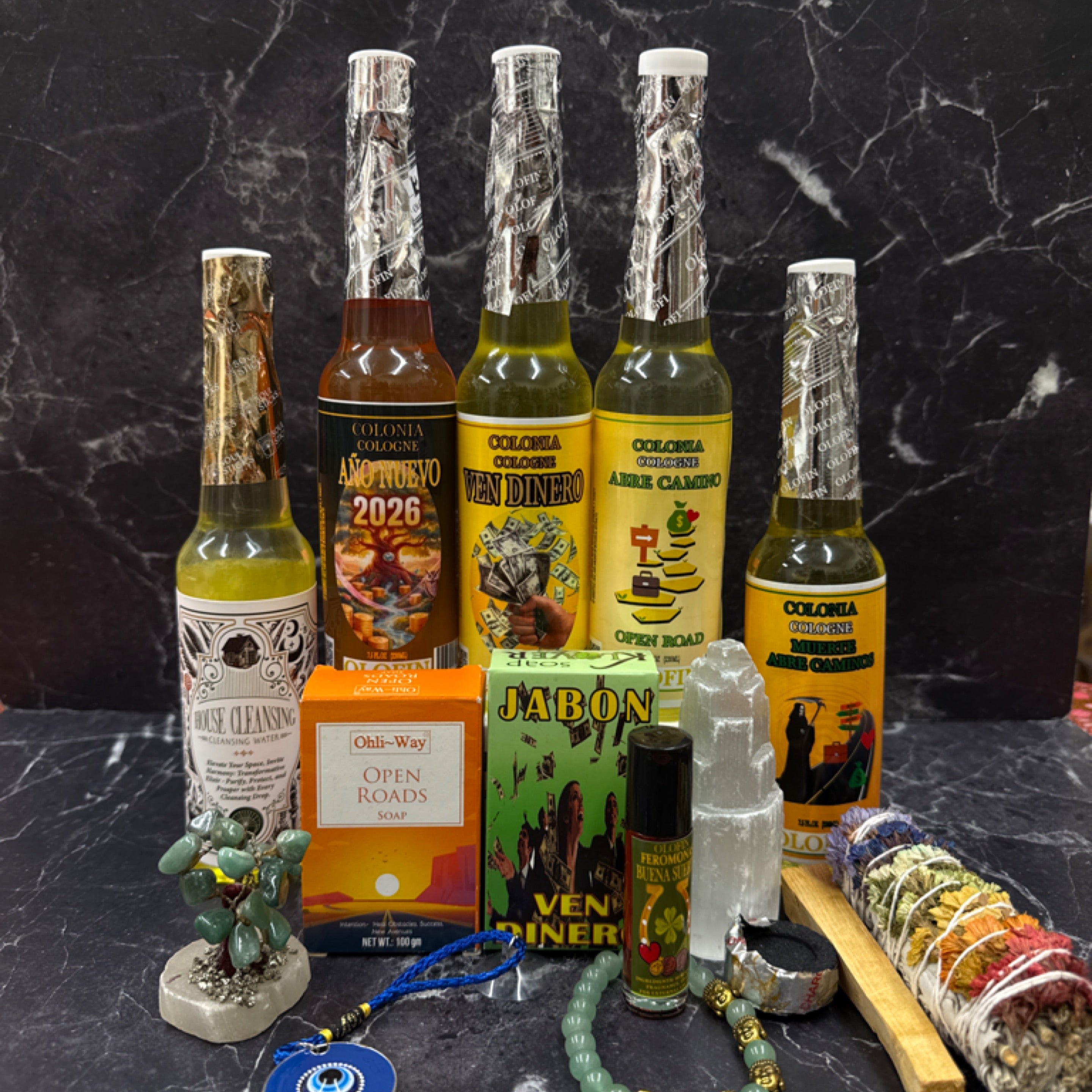 Spiritual Cologne & Oil Bundle – Protection, Love & Abundance Ritual Set