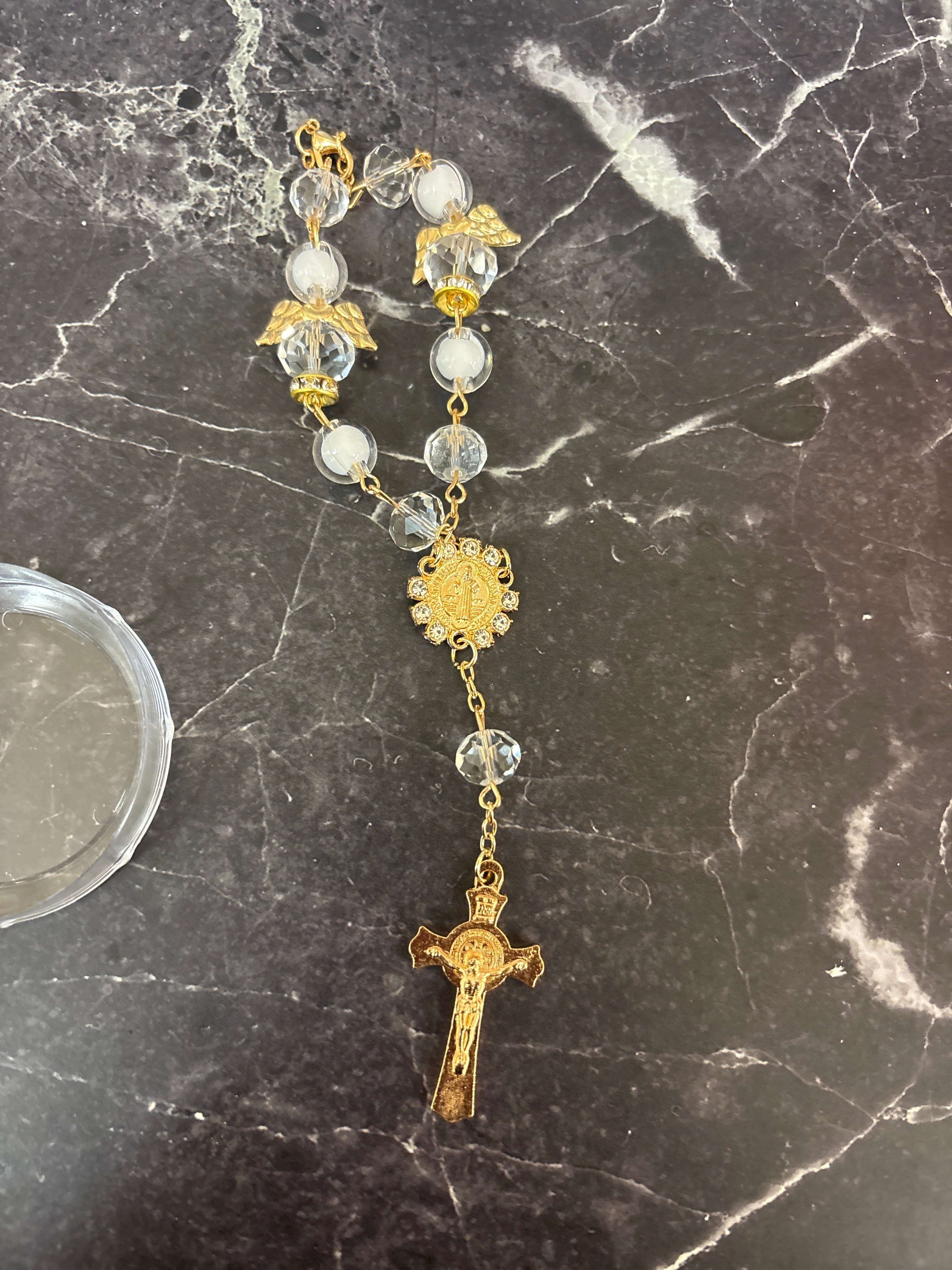 Our Lady And Divine Crystal Rosary Bracelets