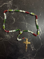Saint Jude Beaded Rosary Necklace – Multiple Colors