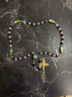 Saint Jude Beaded Rosary Necklace – Multiple Colors