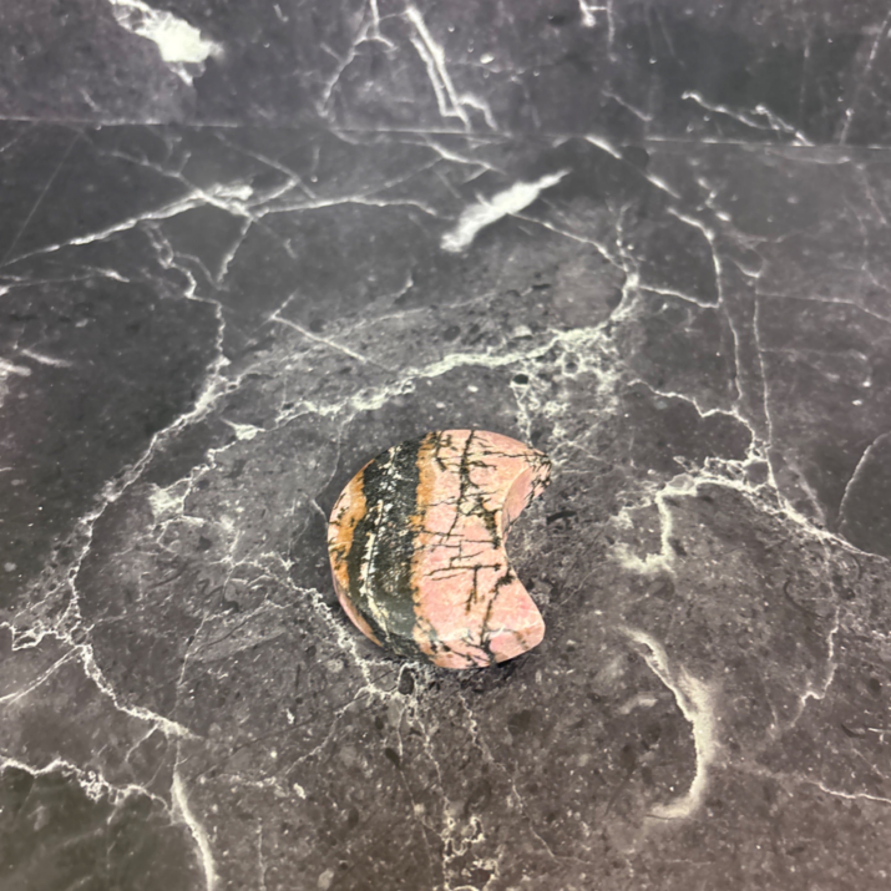 Rhodonite Crescent Moon