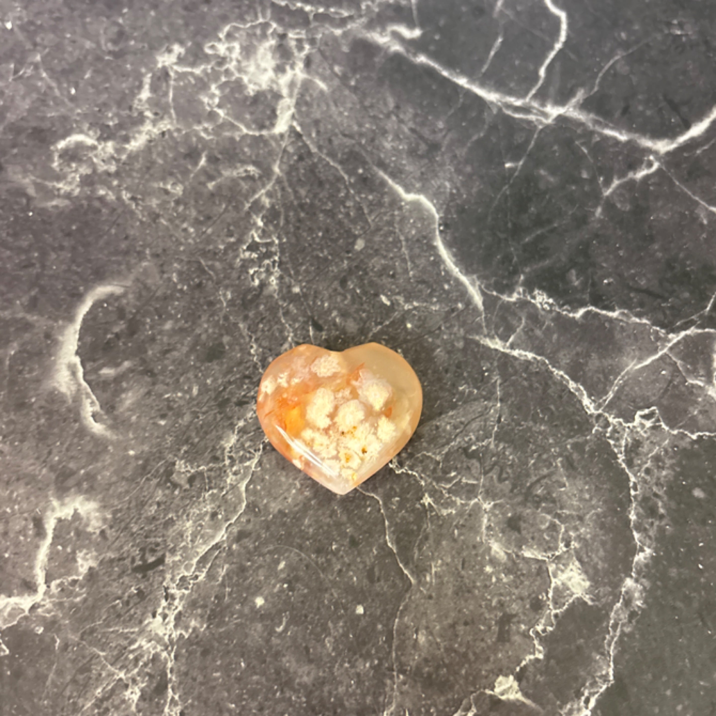 Flower Agate Heart – Growth & Self-Love Crystal