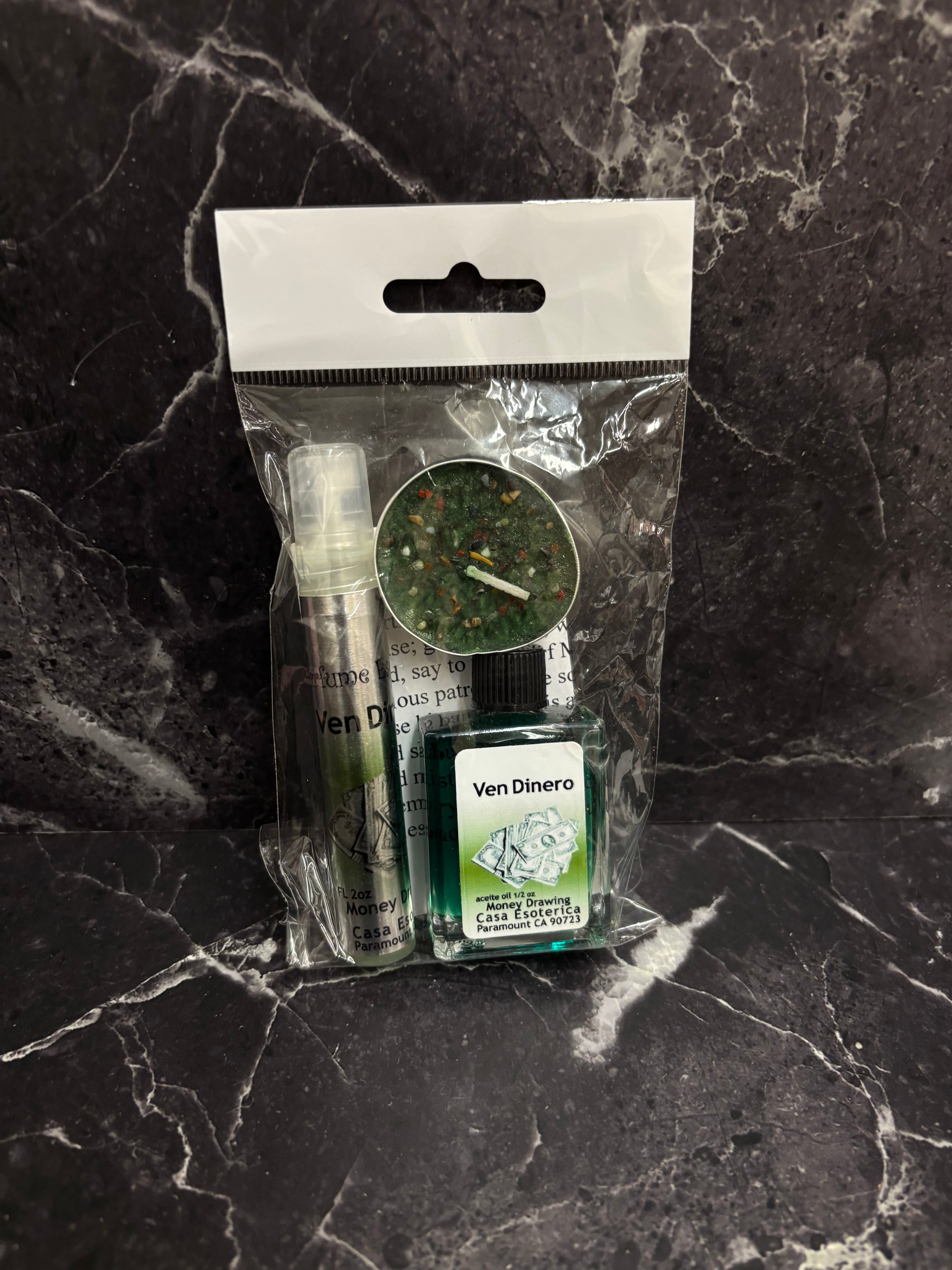 Ven Dinero Money Drawing Spiritual Kit