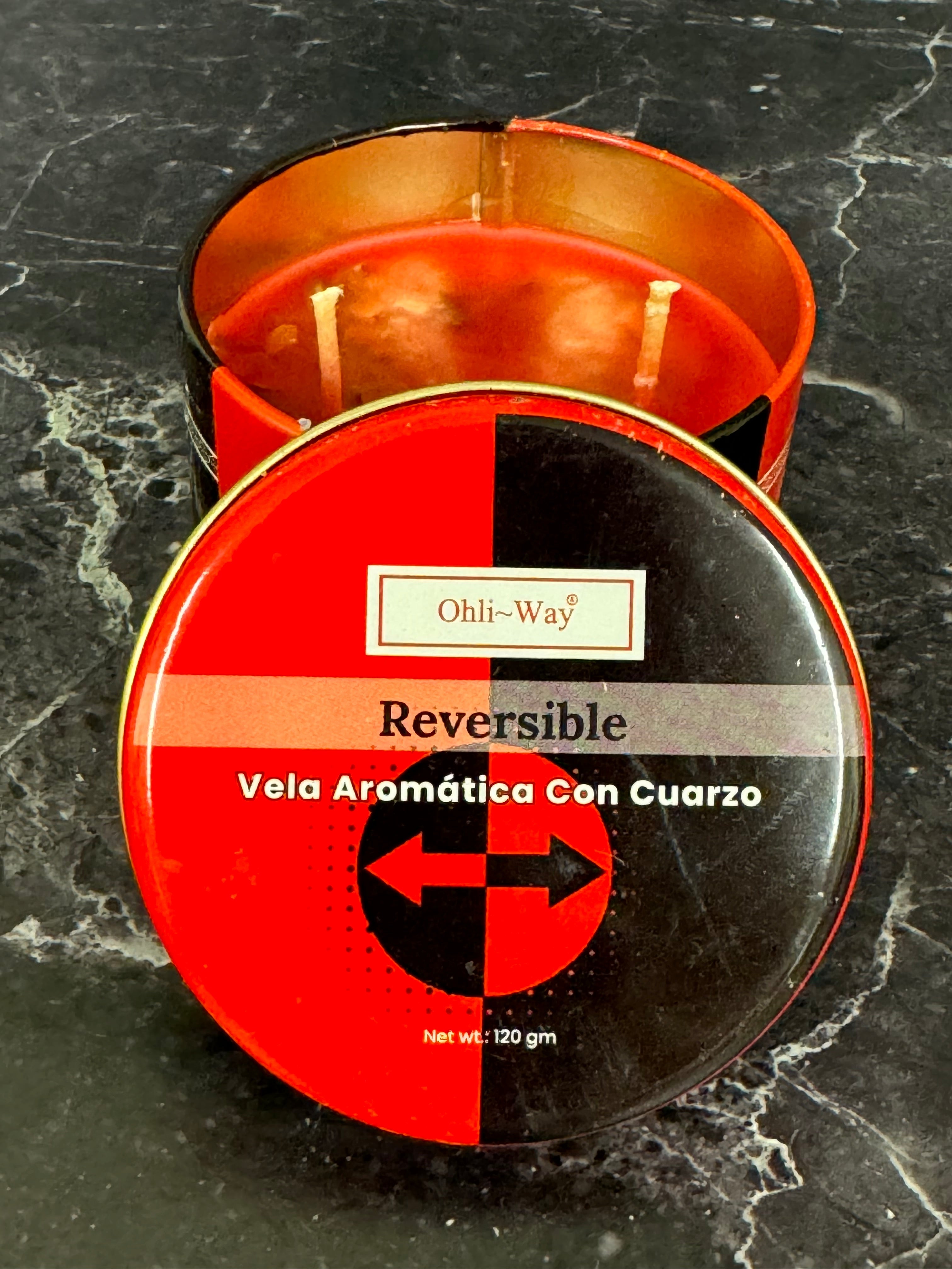Ohi-Way Candles Reversible Vela Aromatica Cuarzo